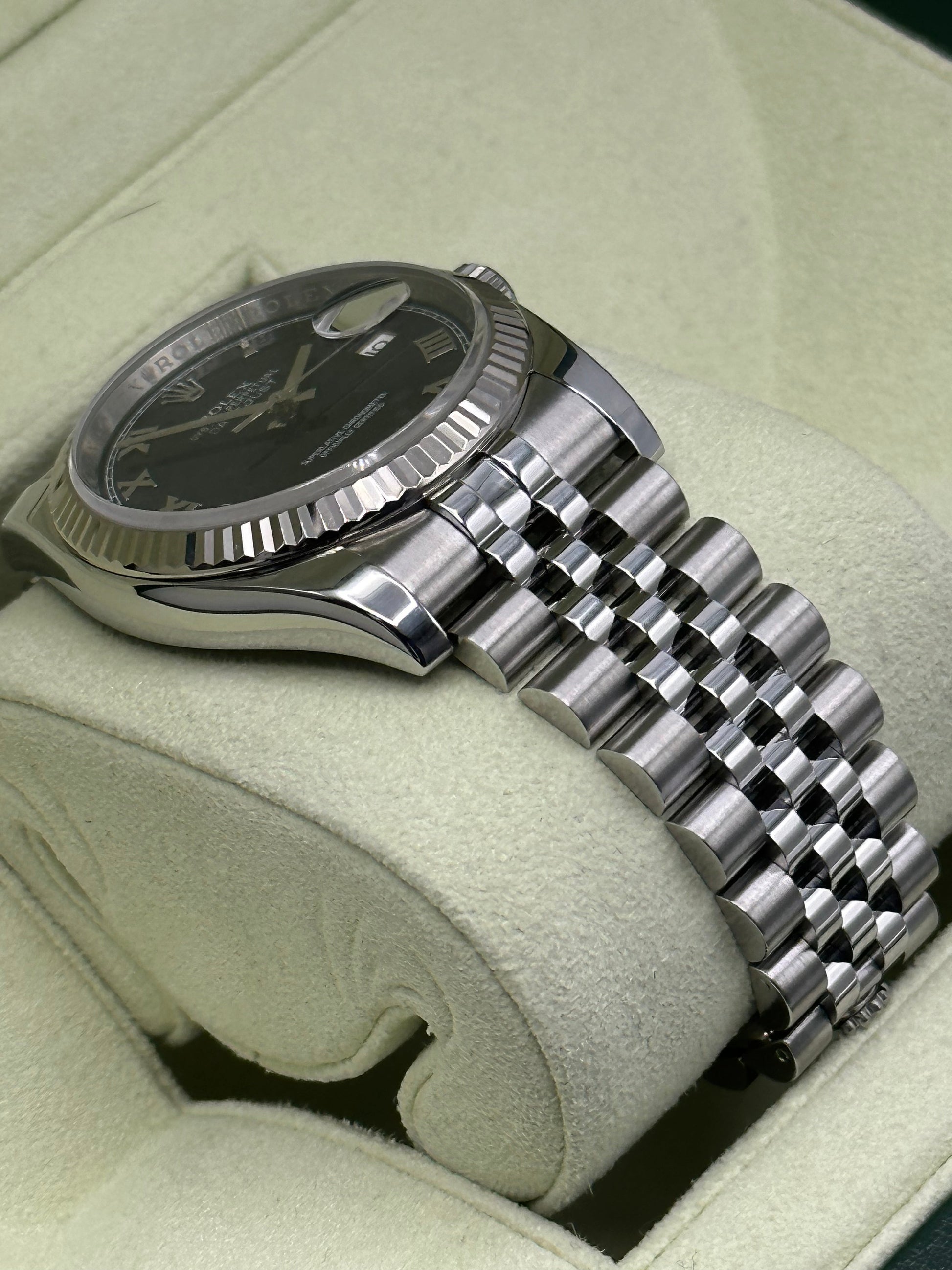 2012 Datejust 36mm 116234 Jubilee Blue Roman Numeral Dial - MyWatchLLC