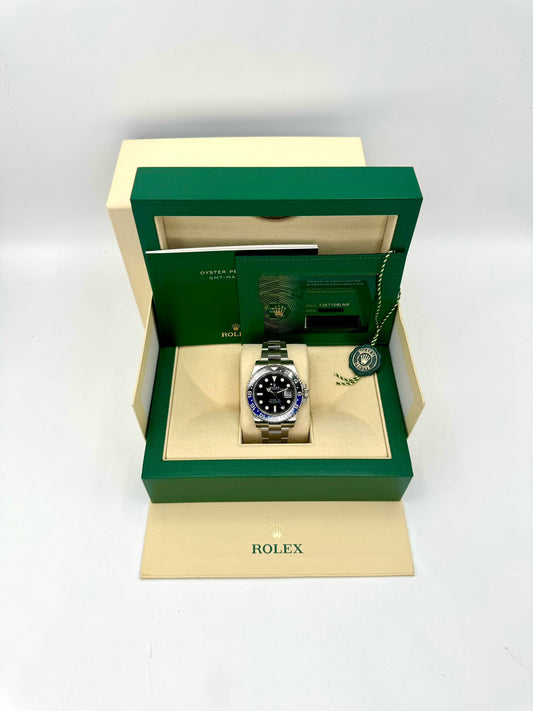 2022 Rolex GMT-Master II "Batman" 40mm 126710BLNR Oyster - MyWatchLLC
