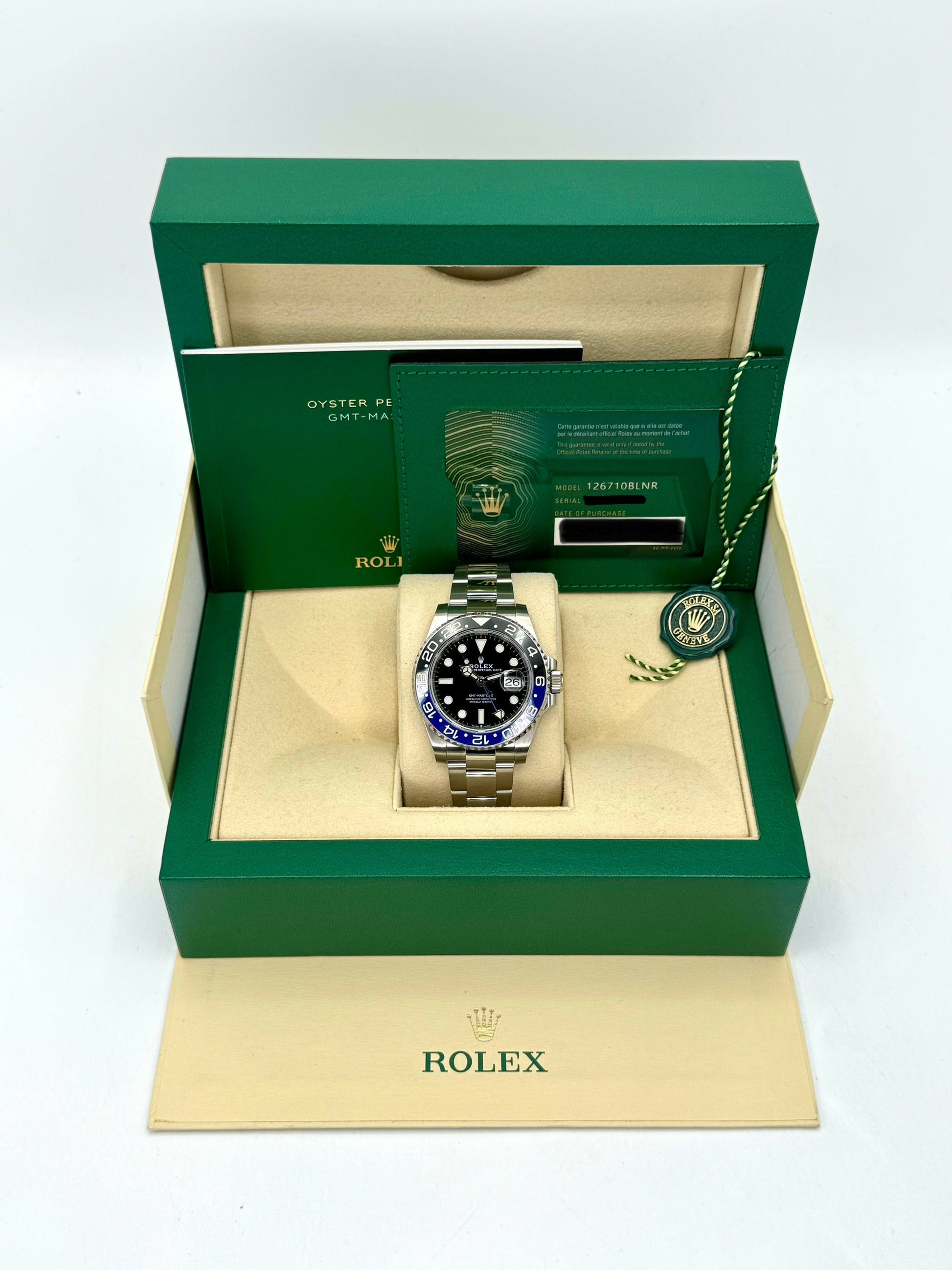 2022 Rolex GMT-Master II "Batman" 40mm 126710BLNR Oyster - MyWatchLLC