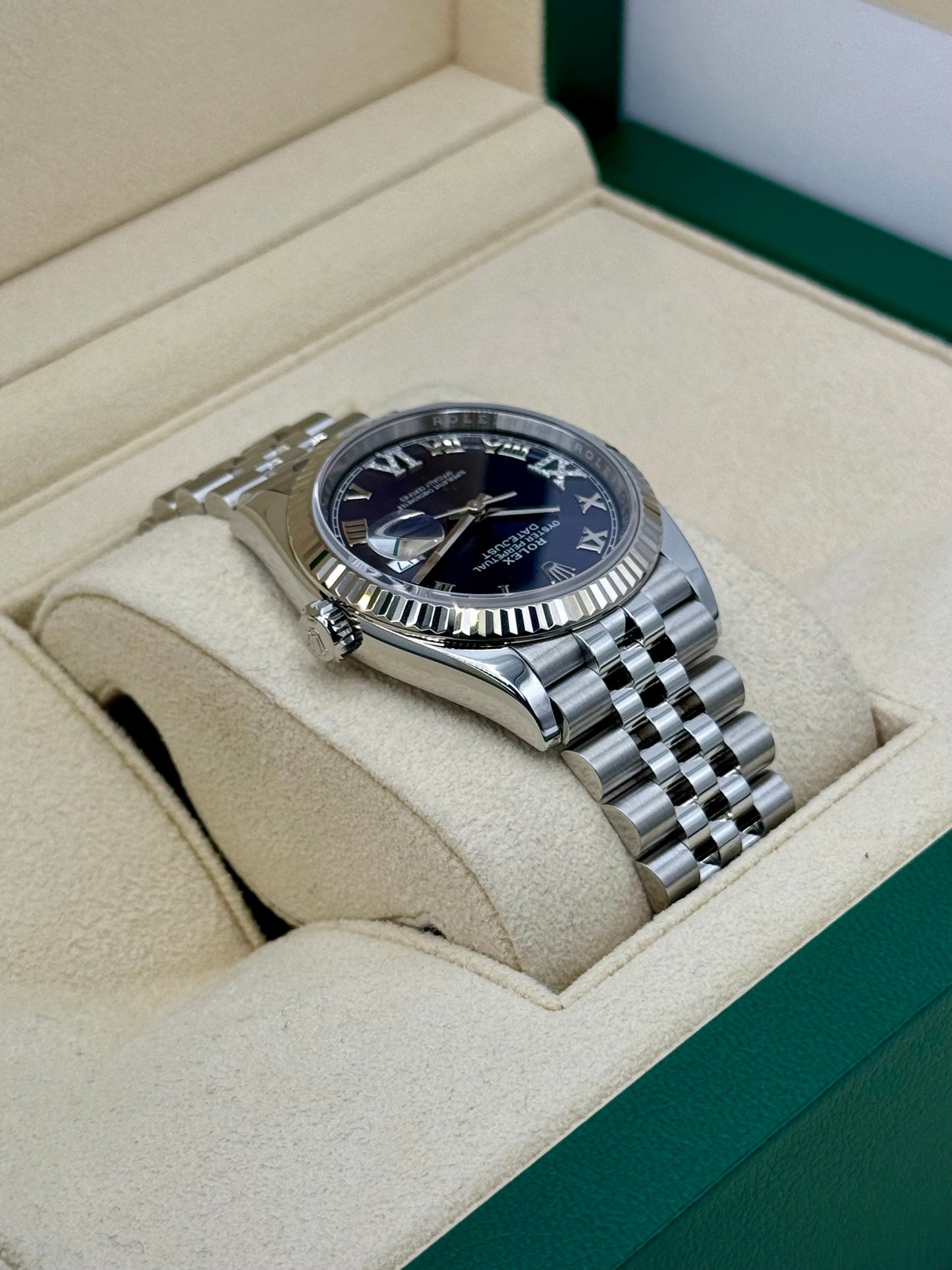 2023 Rolex Datejust 36mm 126234 Stainless Steel Jubilee Purple Dial - MyWatchLLC