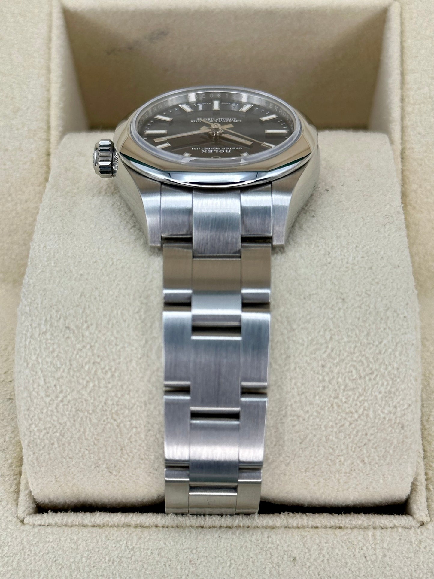 2020 Rolex Ladies Oyster Perpetual 28mm 276200 Oyster Blue Dial - MyWatchLLC