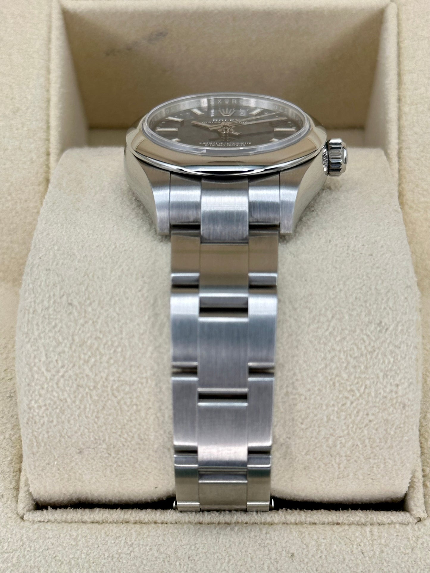 2020 Rolex Ladies Oyster Perpetual 28mm 276200 Oyster Blue Dial - MyWatchLLC