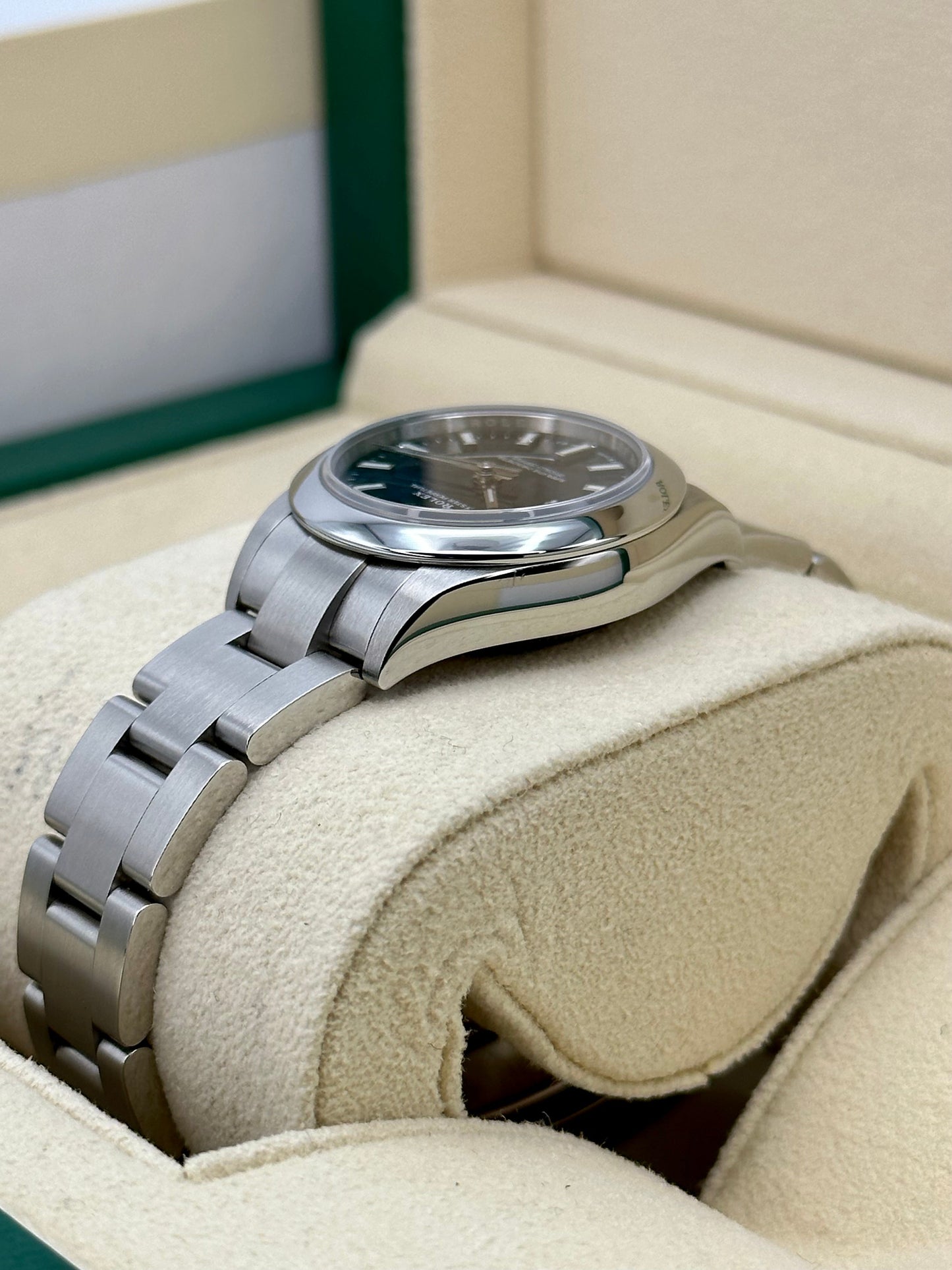 2020 Rolex Ladies Oyster Perpetual 28mm 276200 Oyster Blue Dial - MyWatchLLC