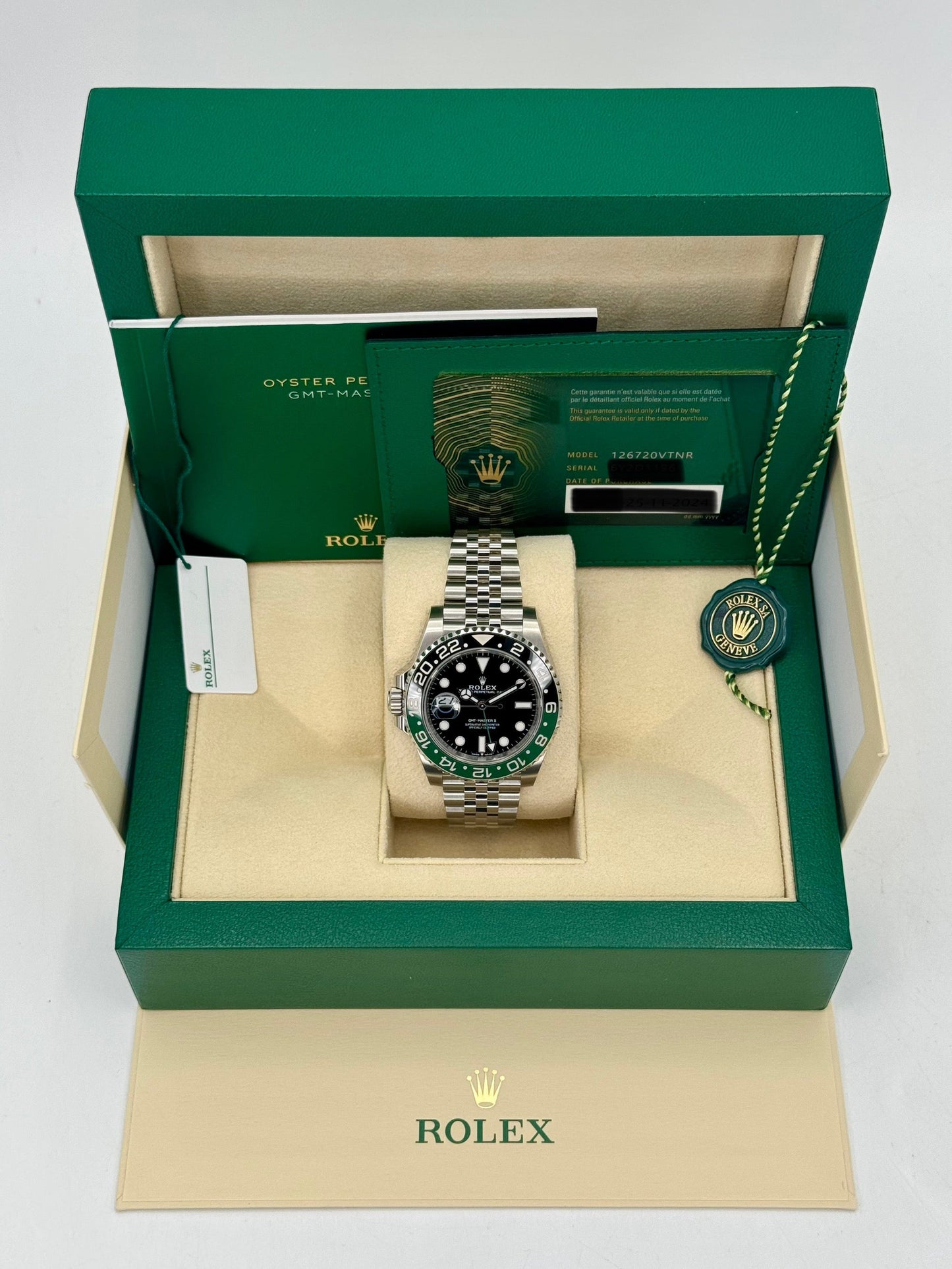NEW 2024 Rolex GMT-Master II "Sprite" 40mm 126720VTNR Jubilee - MyWatchLLC