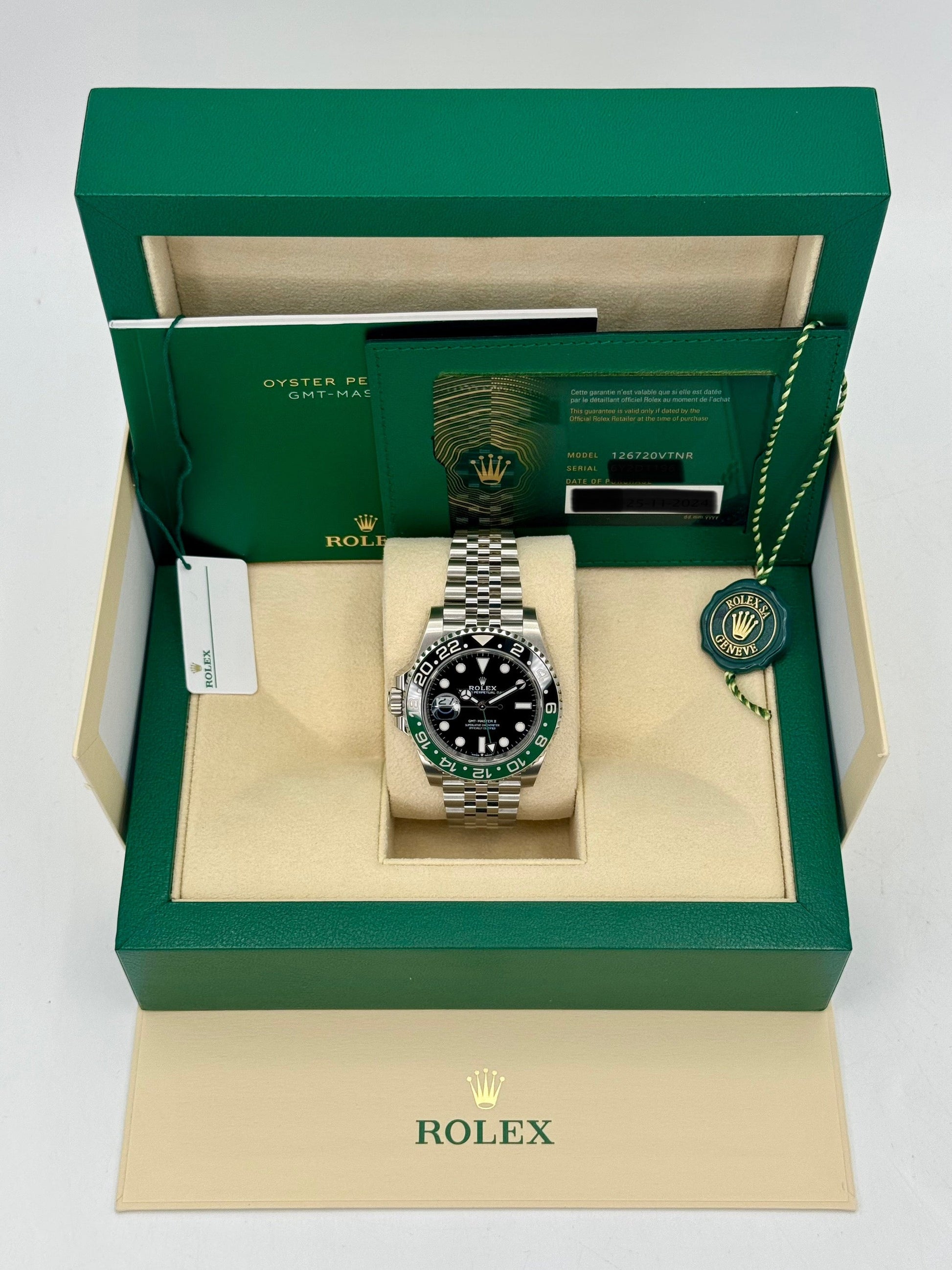NEW 2024 Rolex GMT-Master II "Sprite" 40mm 126720VTNR Jubilee - MyWatchLLC