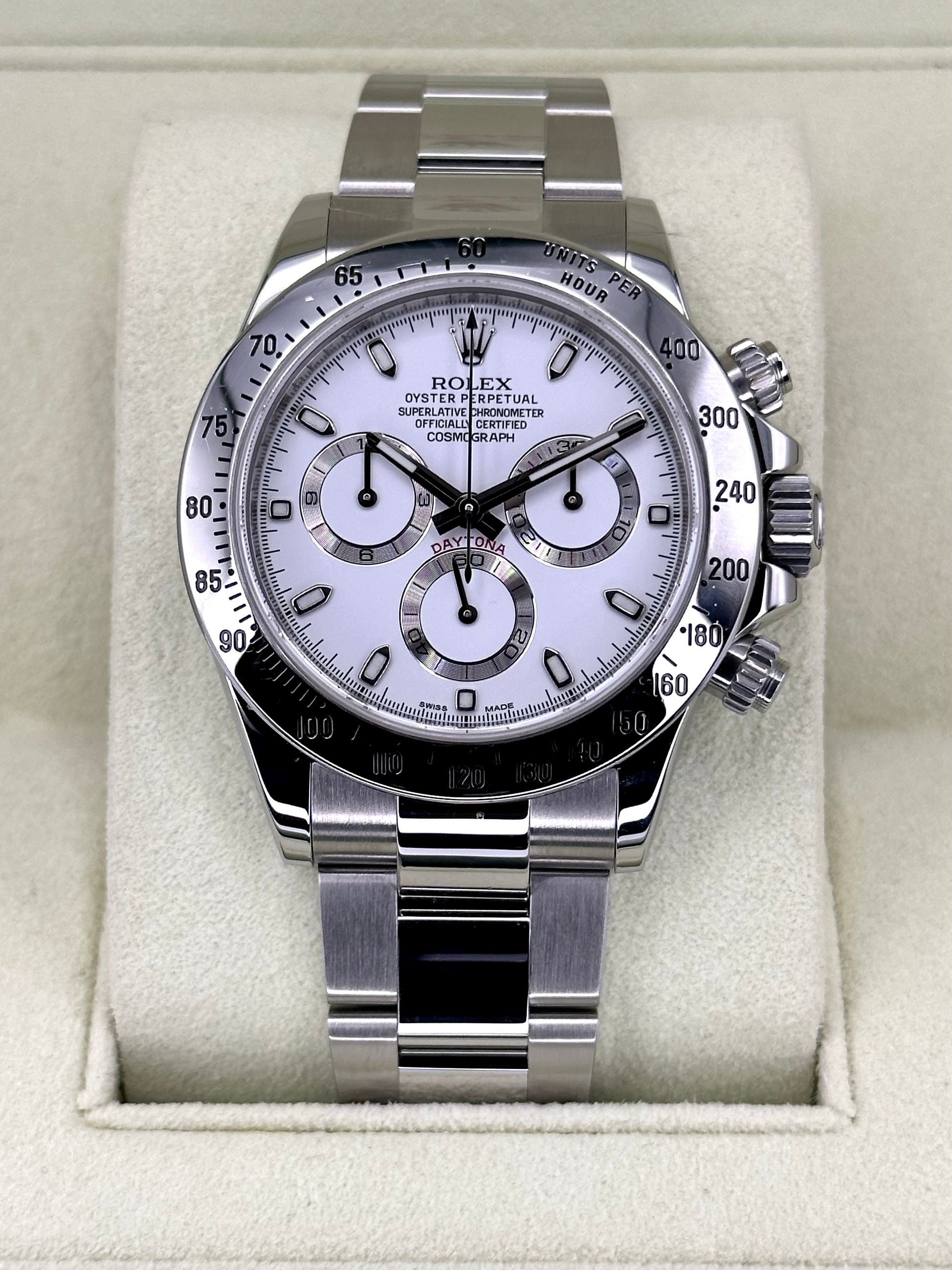 2014 Rolex Daytona 40mm 116520 White APH Dial - MyWatchLLC