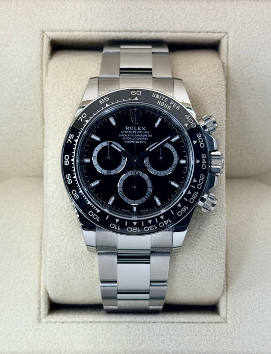 NEW 2024 Rolex Daytona 40mm 126500LN Stainless Steel Black Dial - MyWatchLLC