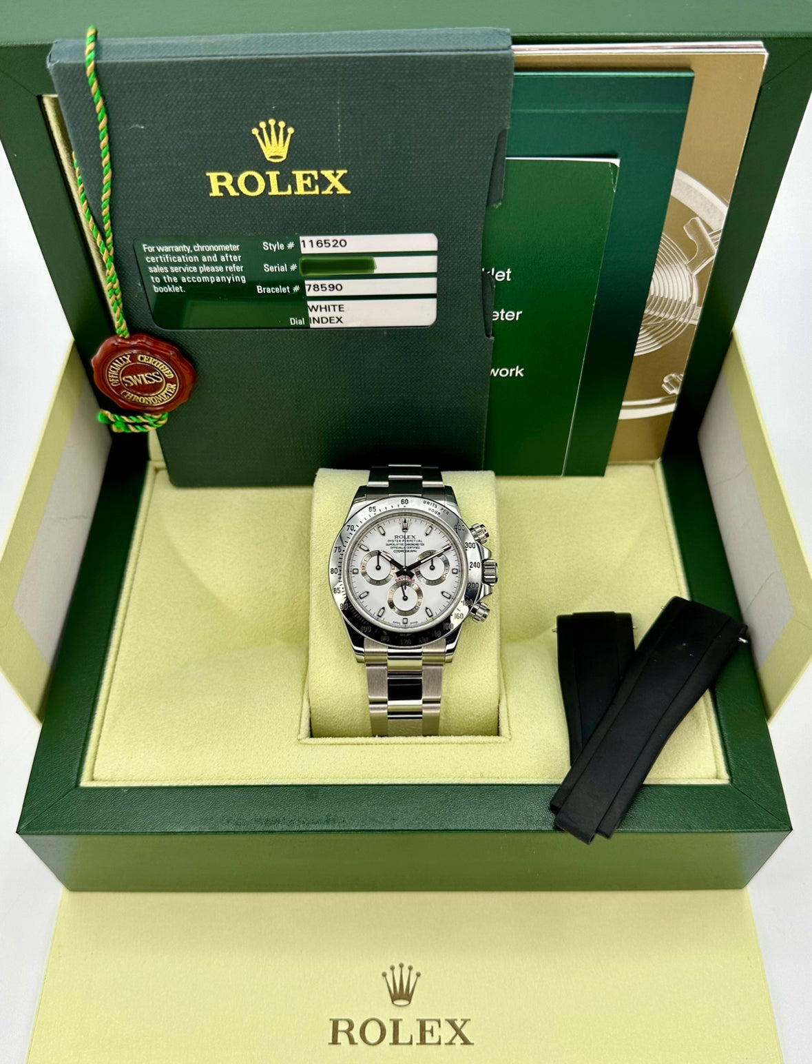 2014 Rolex Daytona 40mm 116520 White APH Dial - MyWatchLLC