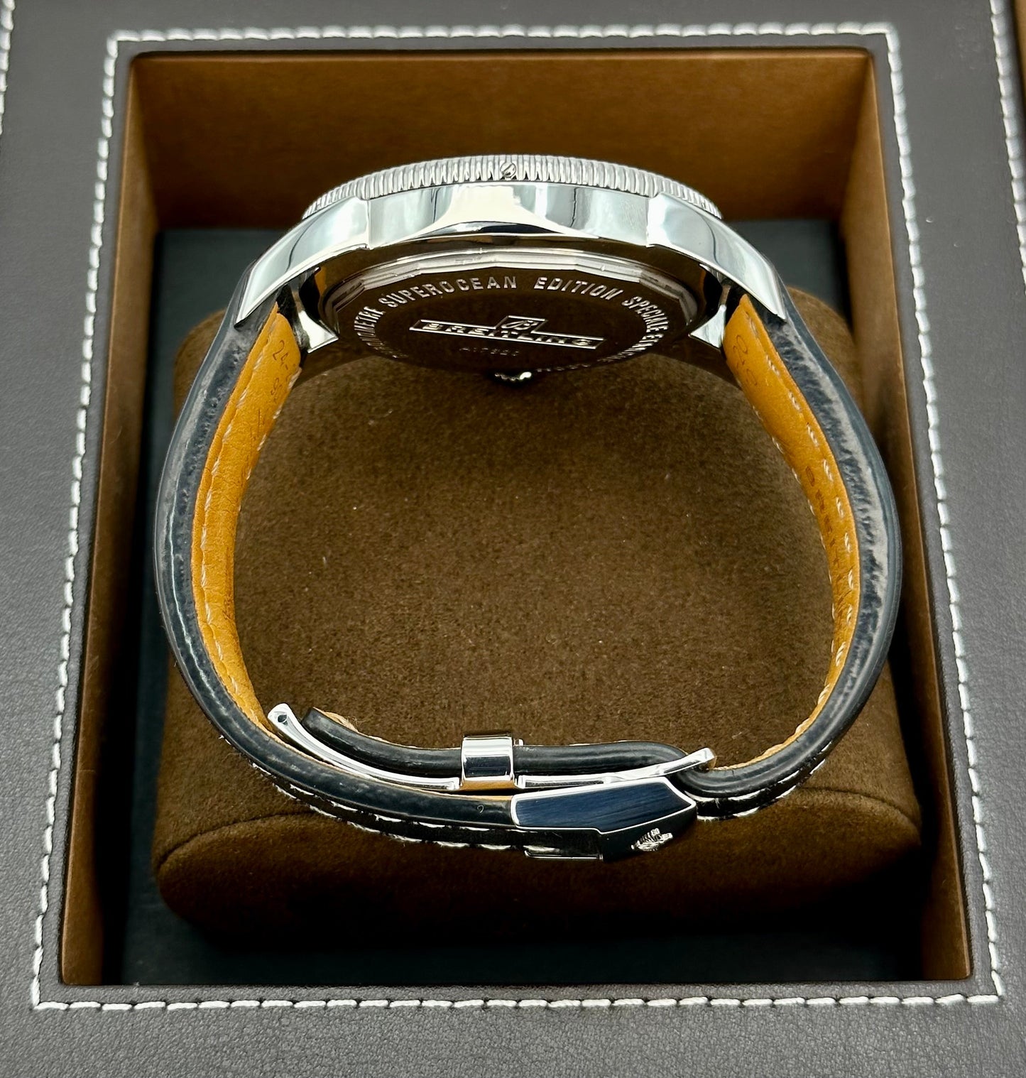 Breitling Superocean Heritage 46mm A17320 Stainless Steel Black Dial - MyWatchLLC