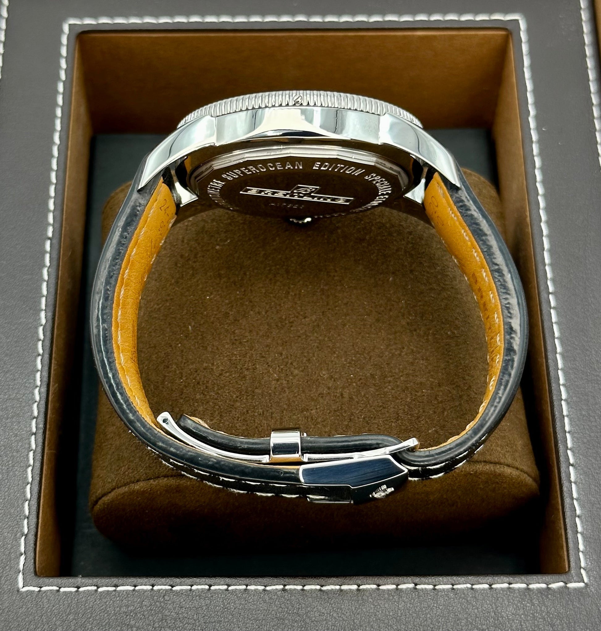 Breitling Superocean Heritage 46mm A17320 Stainless Steel Black Dial - MyWatchLLC