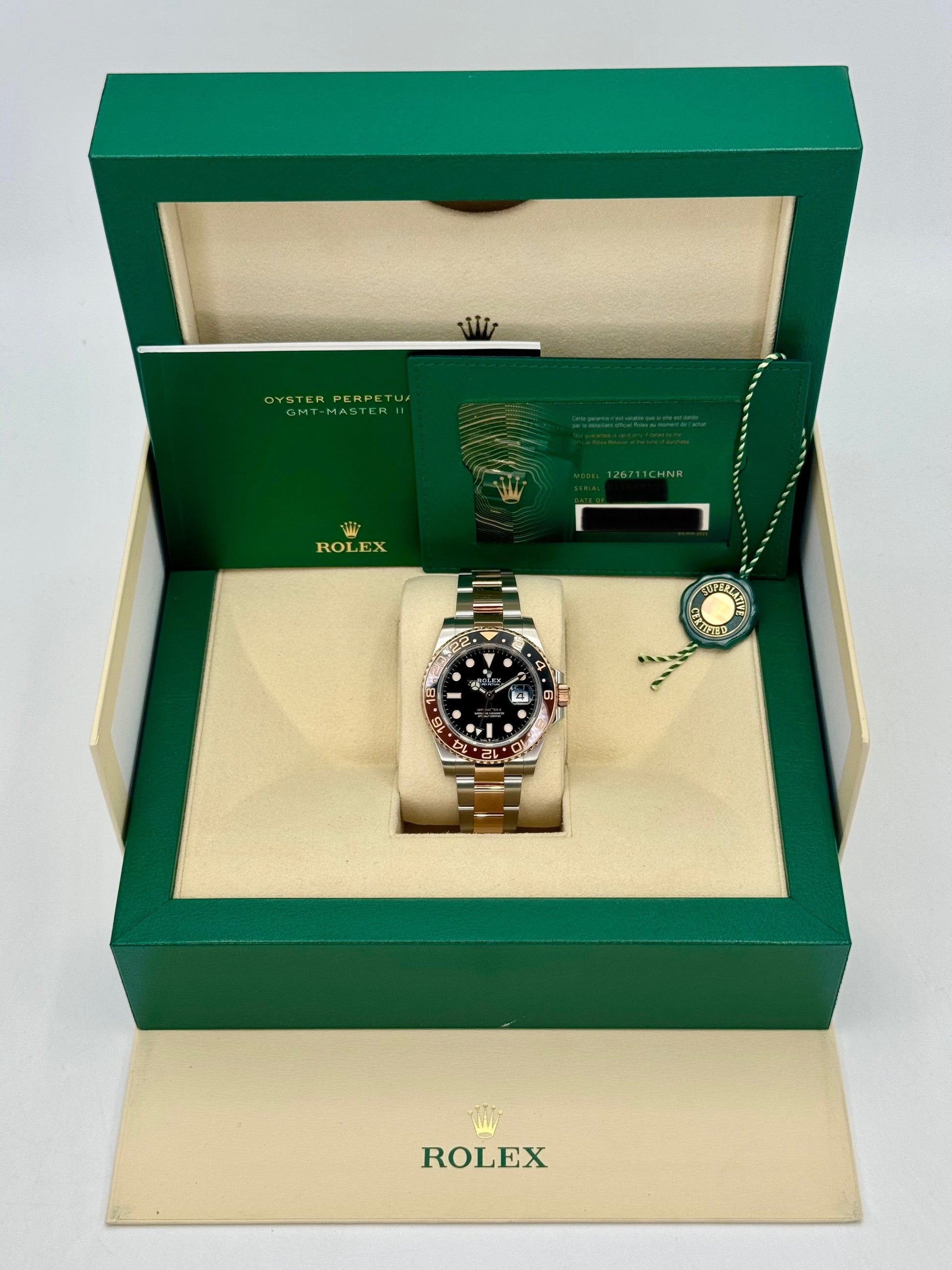 2021 Rolex GMT-Master II  "Rootbeer" 40mm 126711CHNR Two-Tone - MyWatchLLC