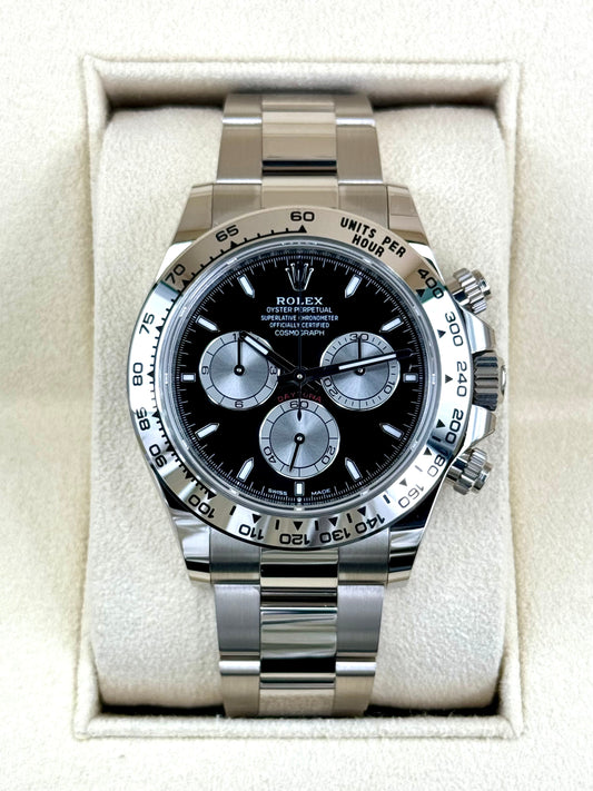 NEW 2024 Rolex Daytona 40mm 126509 White Gold Black Dial - MyWatchLLC