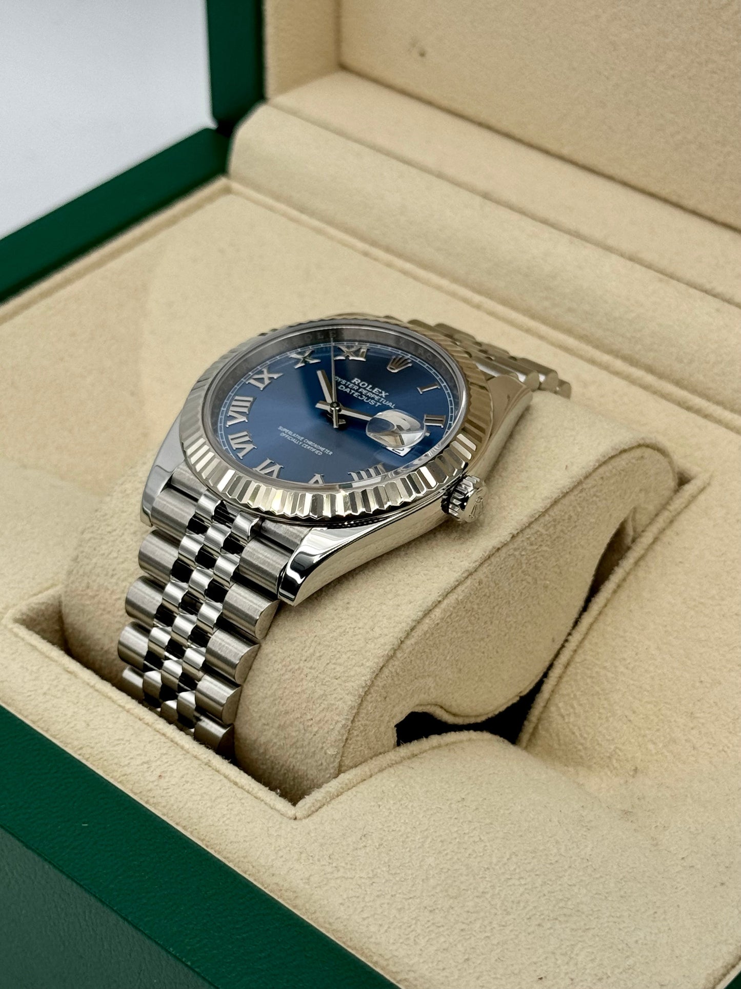 2023 Rolex Datejust 41mm 126334 Jubilee Blue Roman Numeral Dial - MyWatchLLC