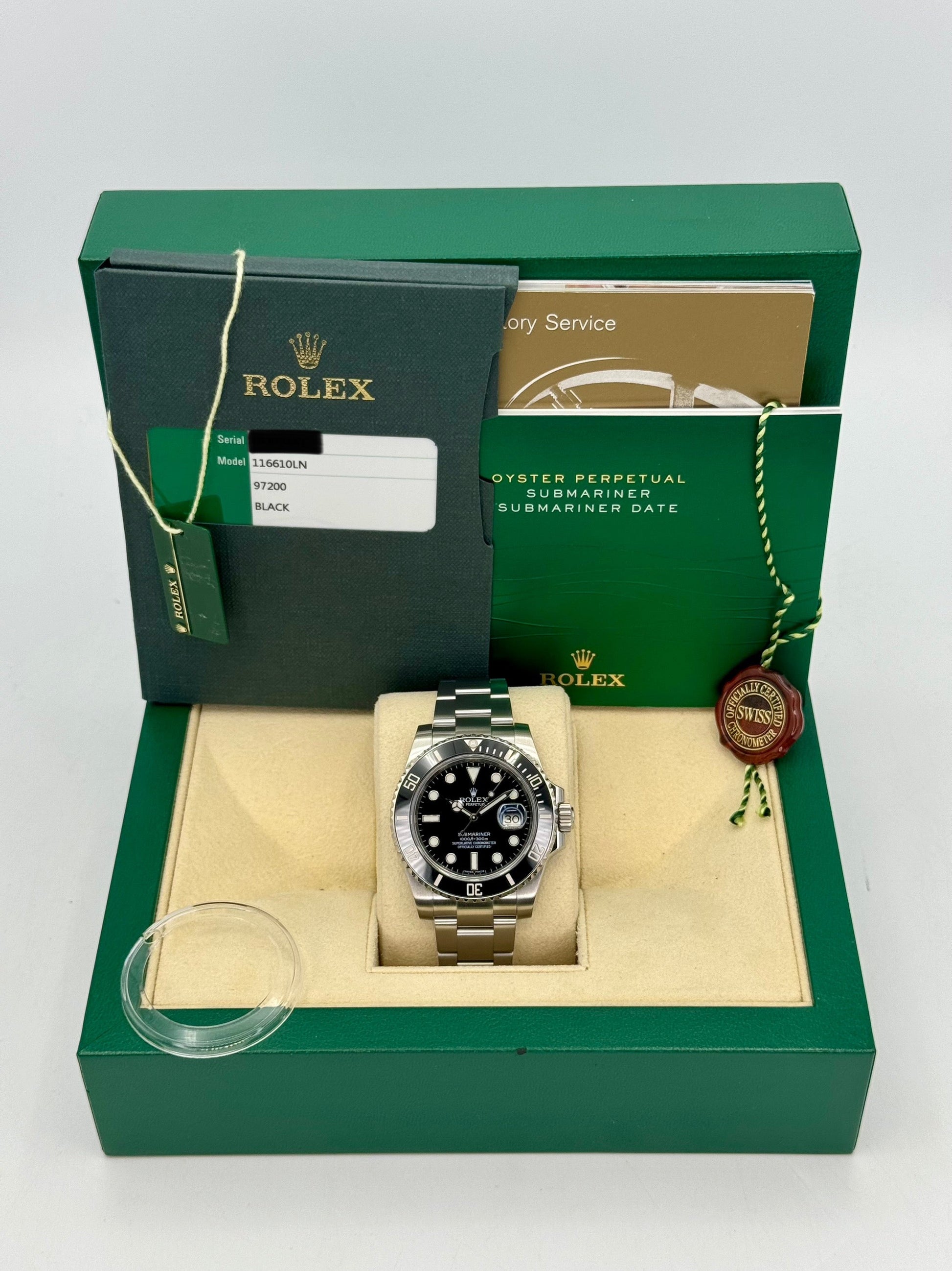 2015 Rolex Submariner 40mm 116610LN Stainless Steel Black Dial - MyWatchLLC