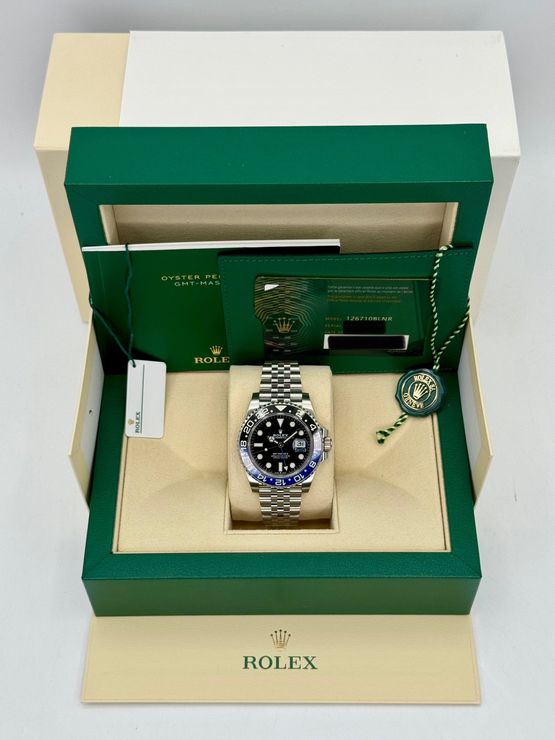 2022 Rolex GMT-Master II "Batgirl" 40mm 126710BLNR Jubilee Black Dial - MyWatchLLC