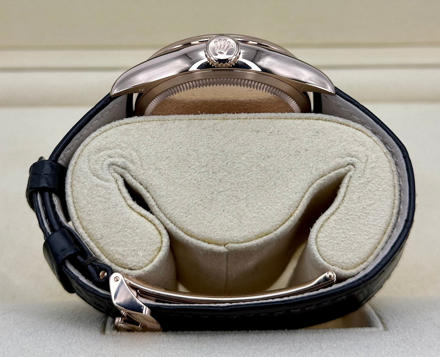 2022 Rolex Cellini Moonphase 39mm 50535 Rose Gold White Dial - MyWatchLLC