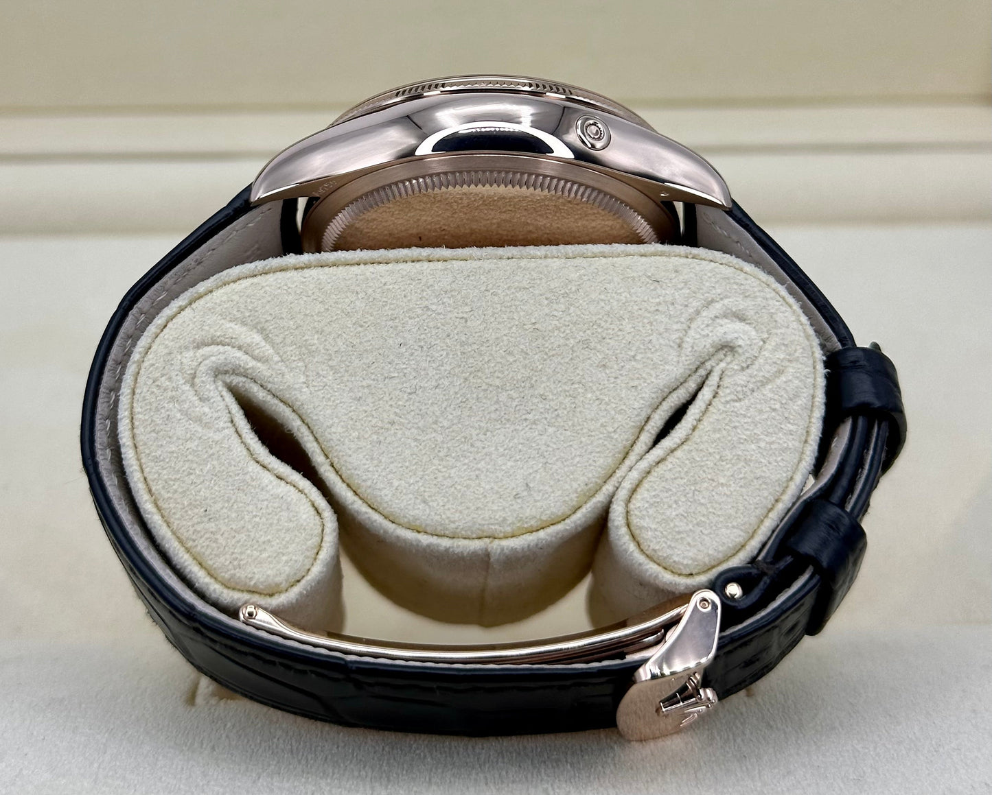 2022 Rolex Cellini Moonphase 39mm 50535 Rose Gold White Dial - MyWatchLLC