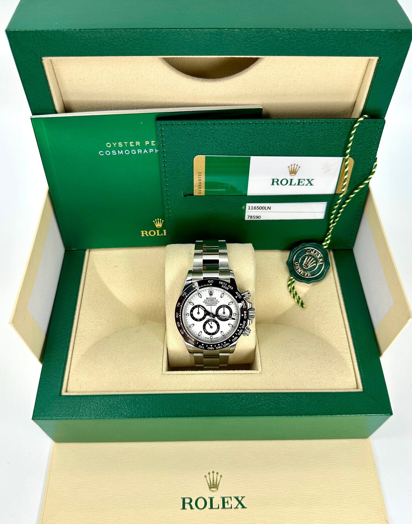 2019 Rolex Daytona 40mm 116500LN Stainless Steel White Panda Dial - MyWatchLLC