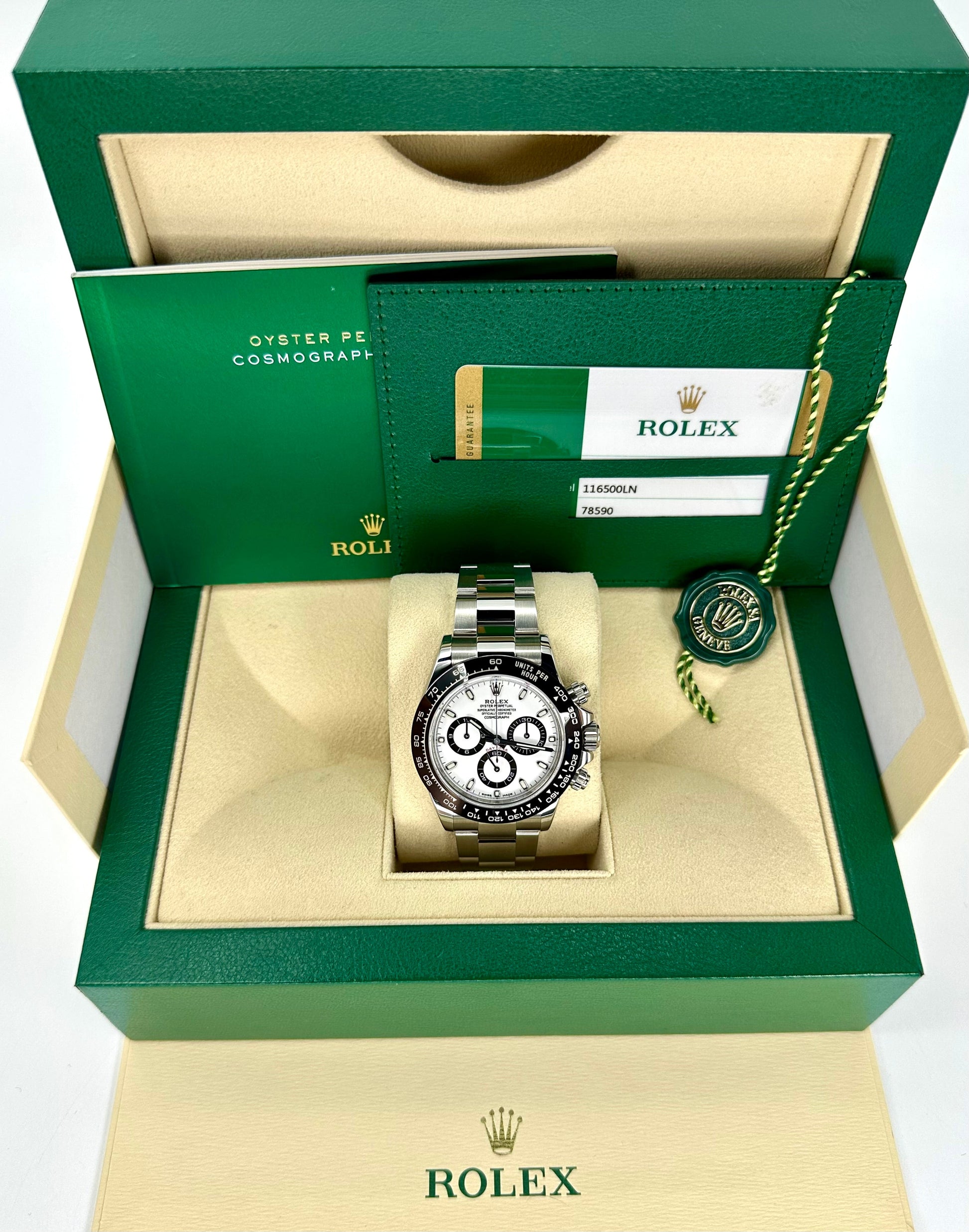 2019 Rolex Daytona 40mm 116500LN Stainless Steel White Panda Dial - MyWatchLLC