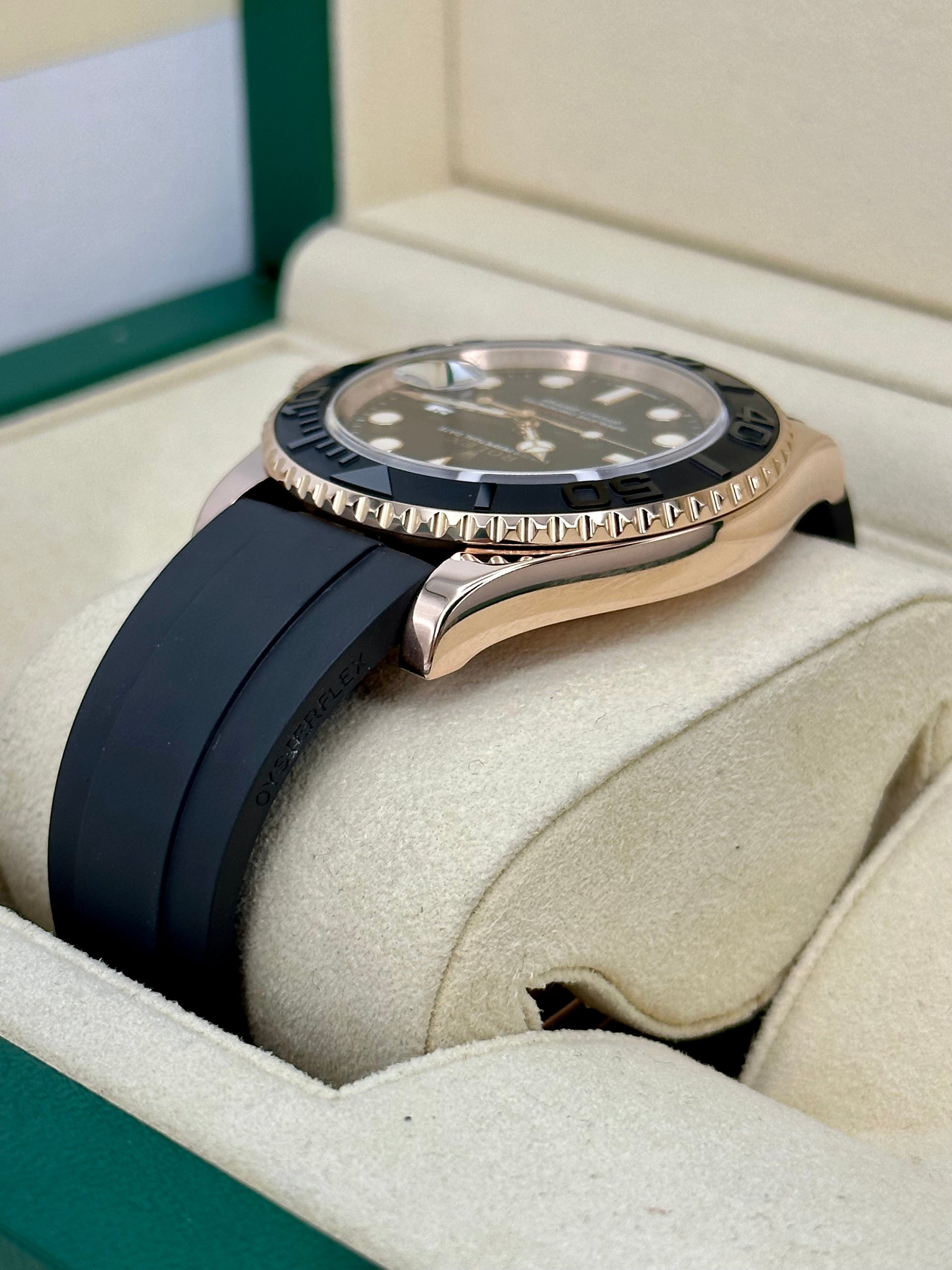 2018 Rolex Yacht-Master 40mm 116655 Oysterflex Black Dial - MyWatchLLC