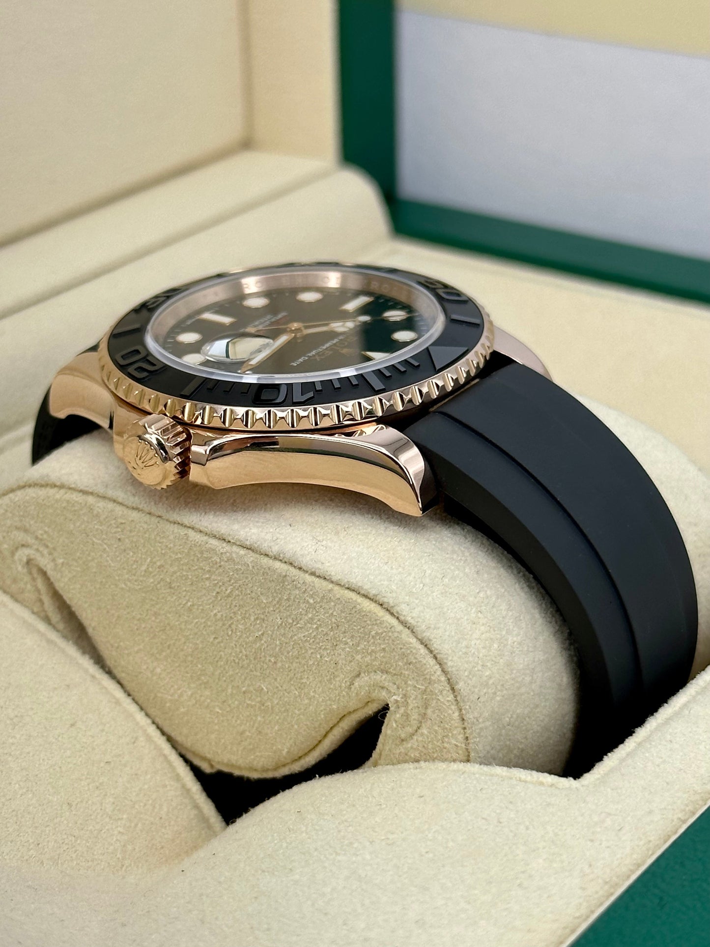 2018 Rolex Yacht-Master 40mm 116655 Oysterflex Black Dial - MyWatchLLC