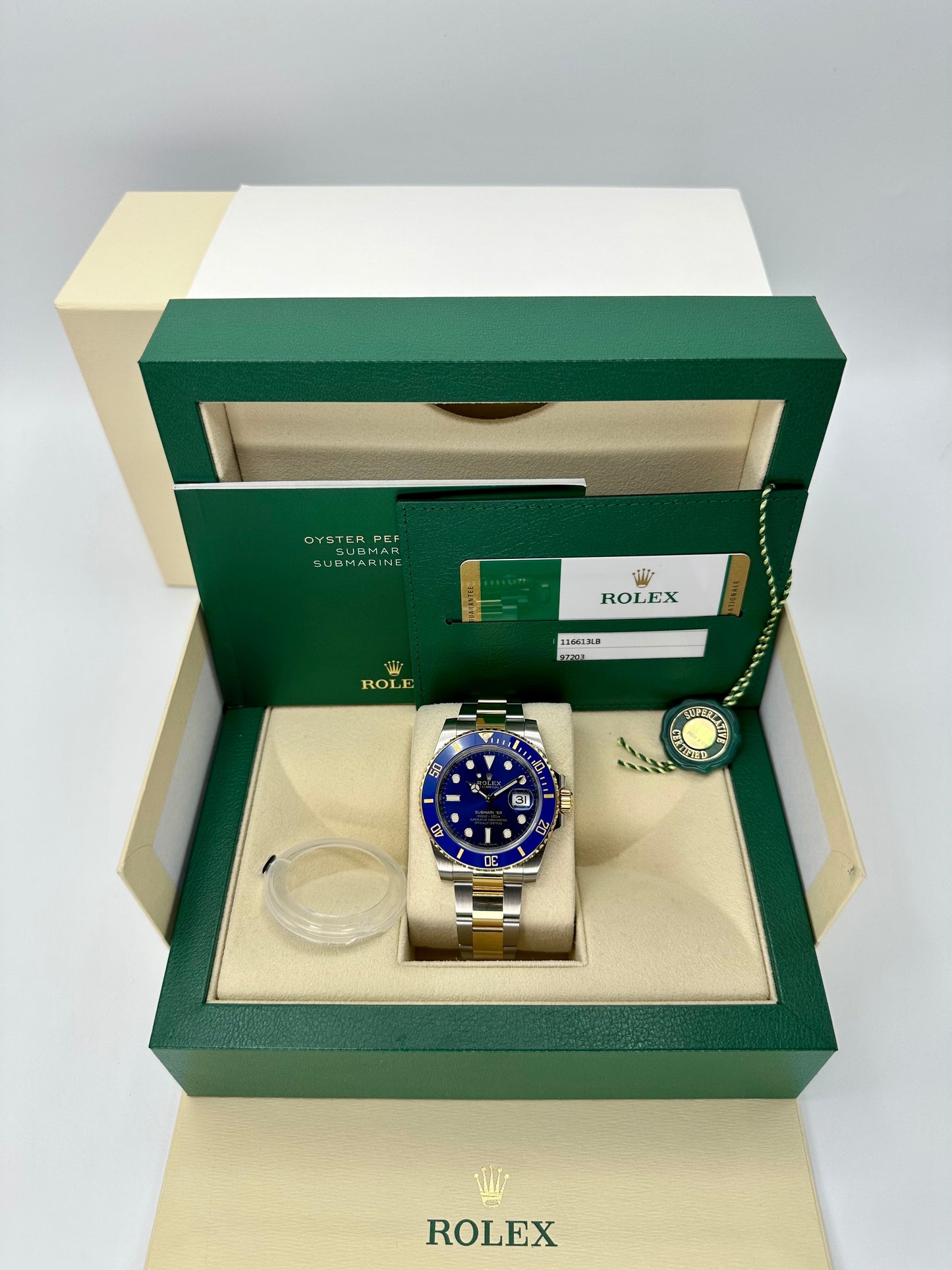 2019 Rolex Submariner Date "Bluesy" 40mm 116613LB Two-Tone Blue Dial - MyWatchLLC