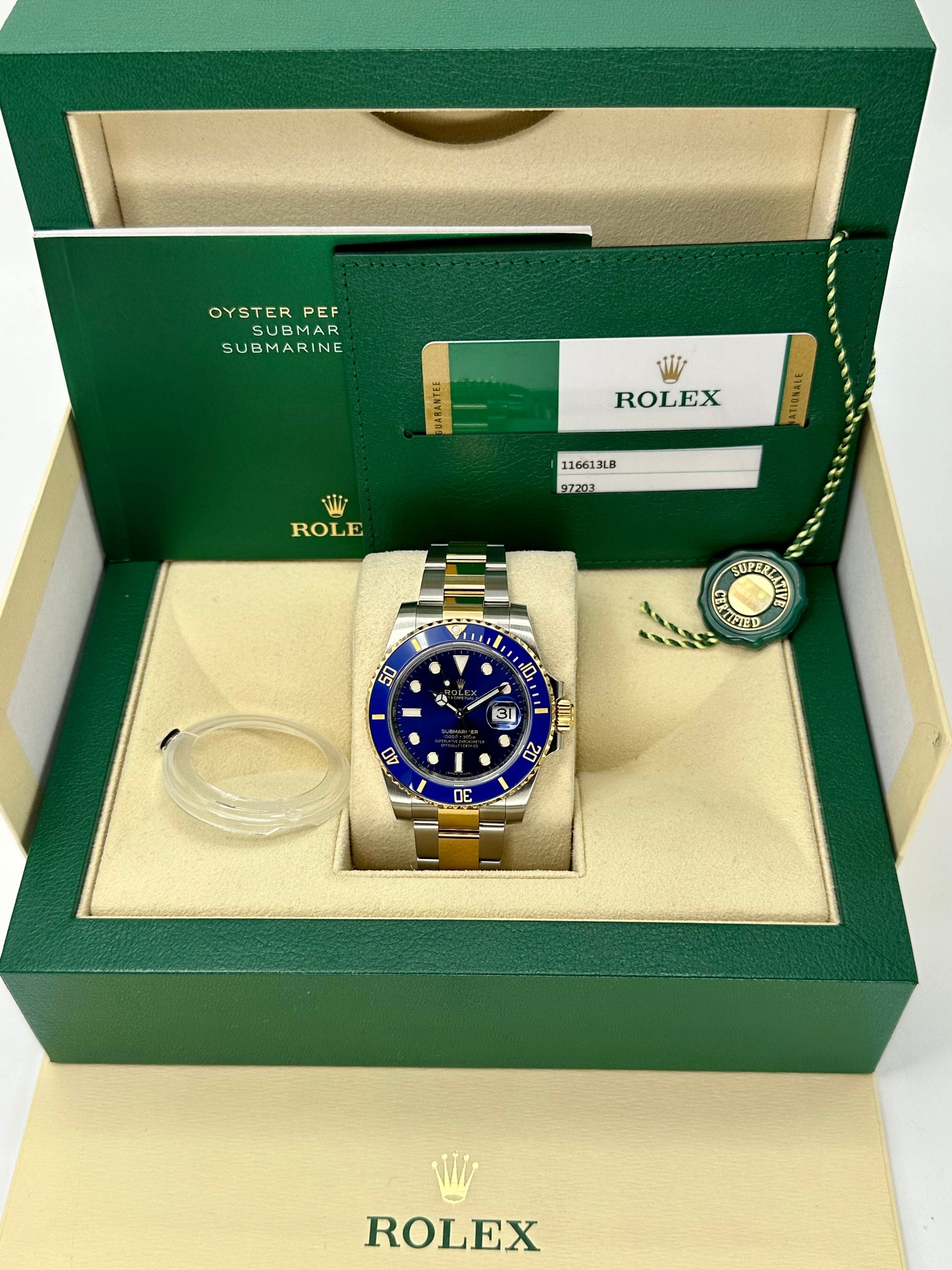2019 Rolex Submariner Date "Bluesy" 40mm 116613LB Two-Tone Blue Dial - MyWatchLLC