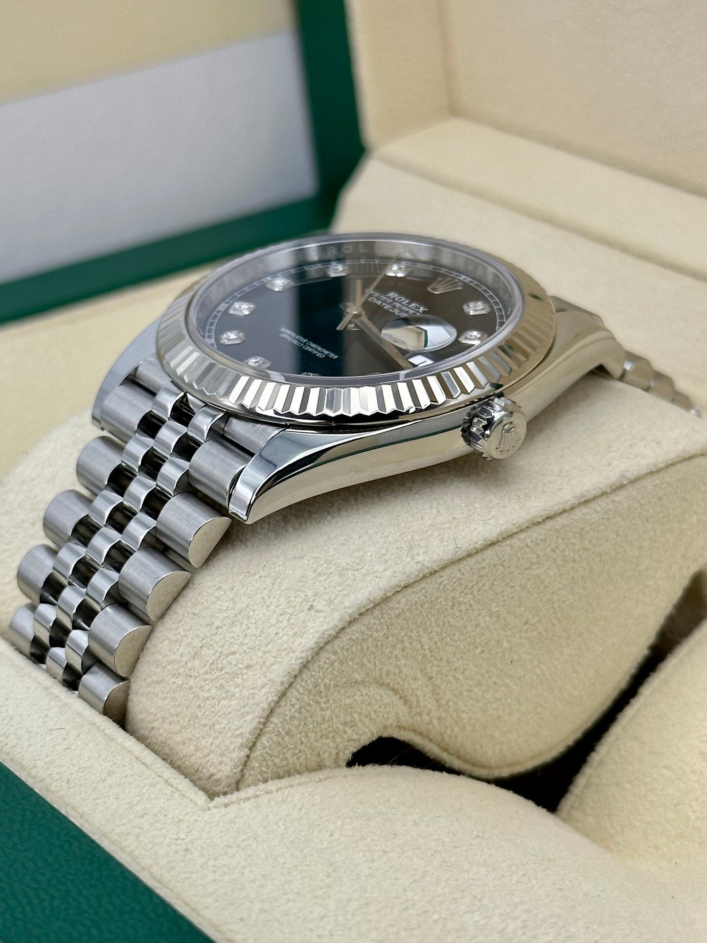 2021 Rolex Datejust 41mm 126334 Jubilee Black Diamond Dial - MyWatchLLC