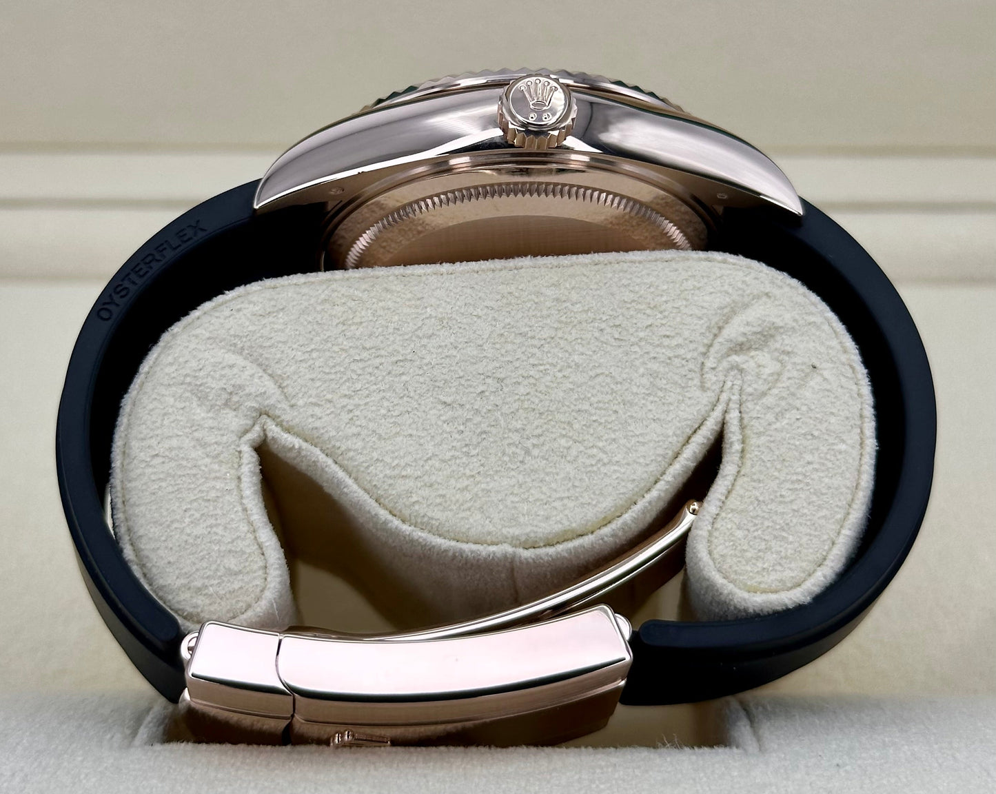 2022 Rolex Sky-Dweller 42mm 326235 Rose Gold Oysterflex Chocolate Dial - MyWatchLLC