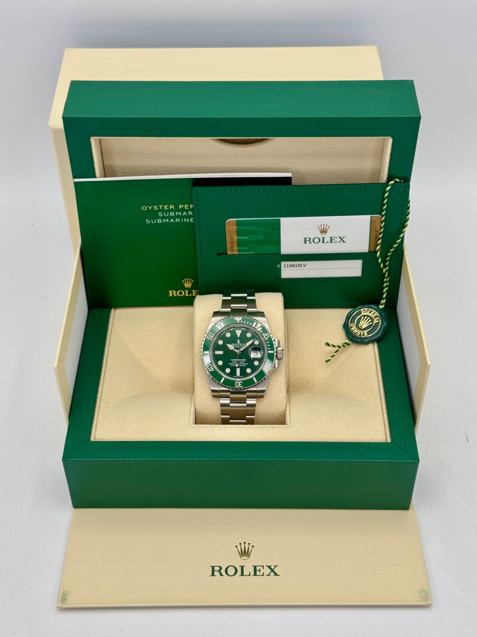 2017 Rolex Submariner "Hulk" 40mm 116610LV Green Dial - MyWatchLLC
