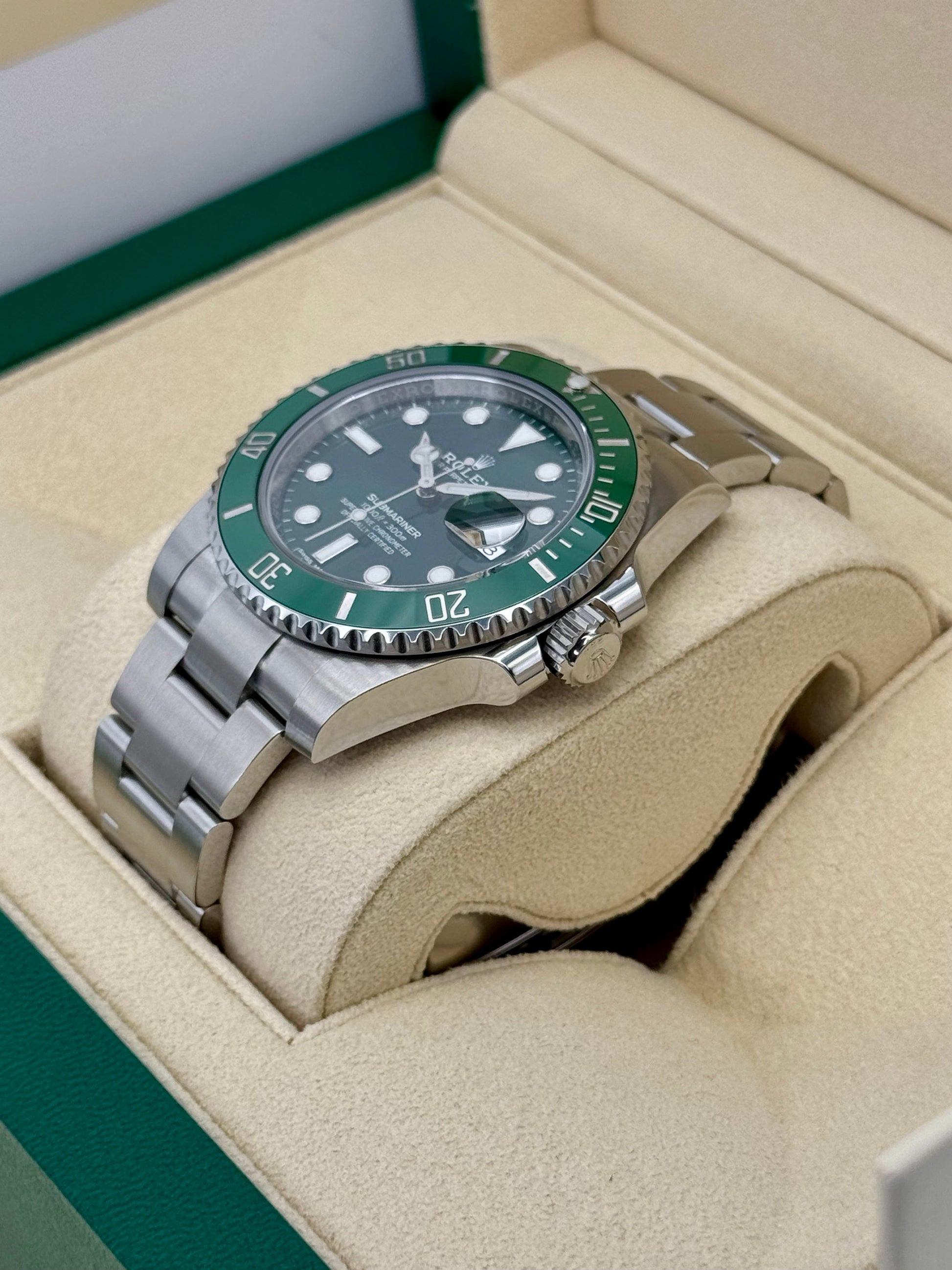 2017 Rolex Submariner "Hulk" 40mm 116610LV Green Dial - MyWatchLLC