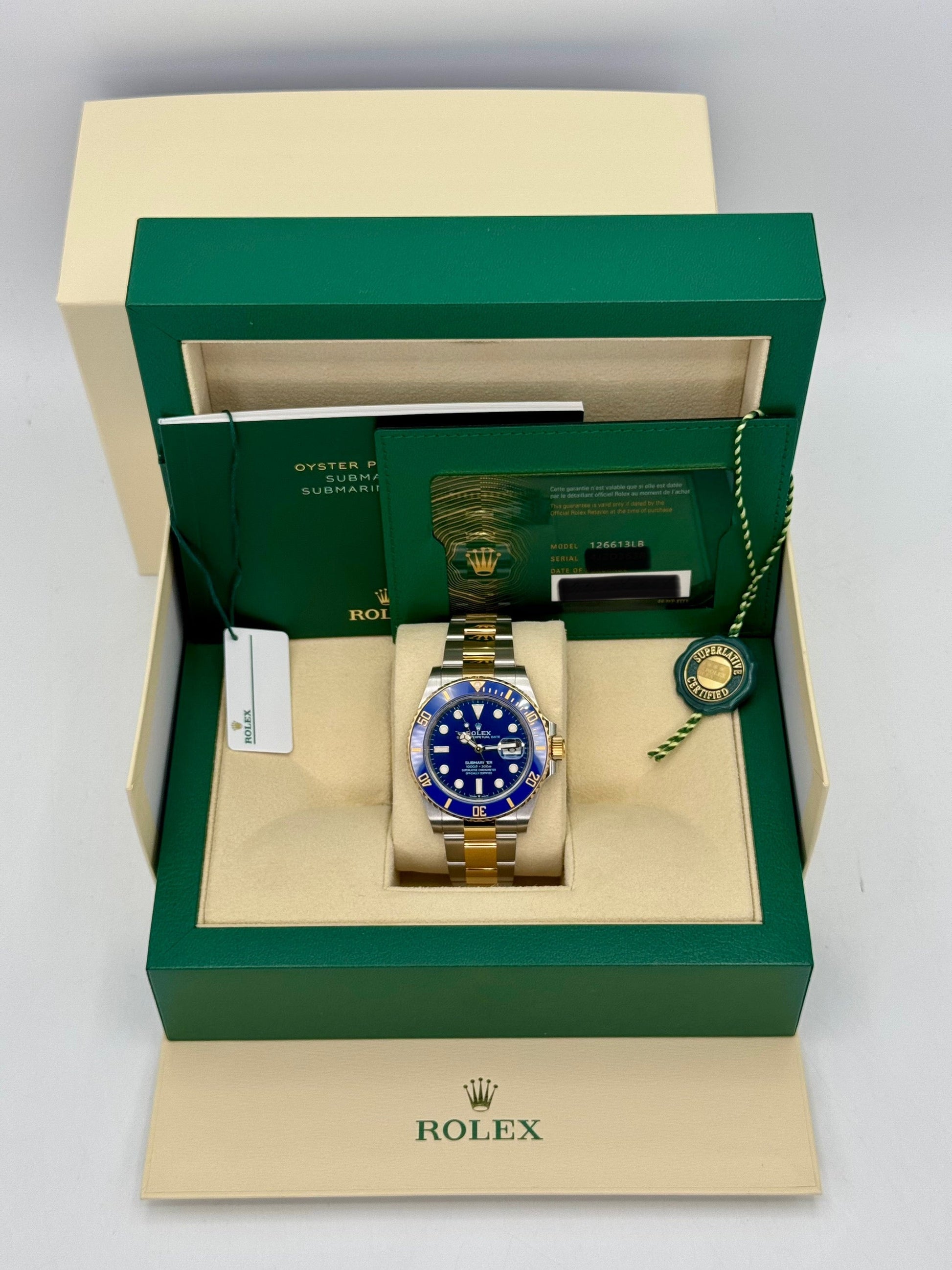 2024 Rolex Submariner "Bluesy" 41mm 126613LB Two-Tone Blue Dial - MyWatchLLC
