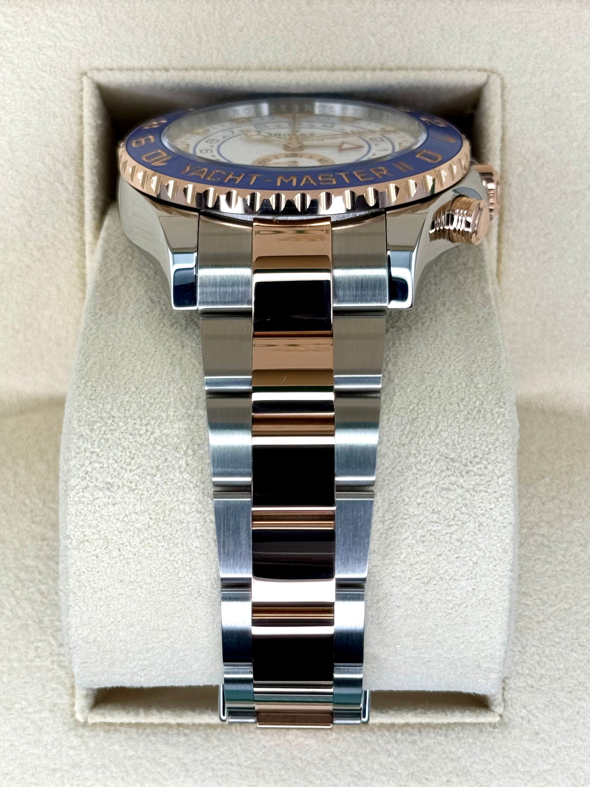 2018 Rolex Yacht-Master II 44mm 116681 Two-Tone White Dial - MyWatchLLC