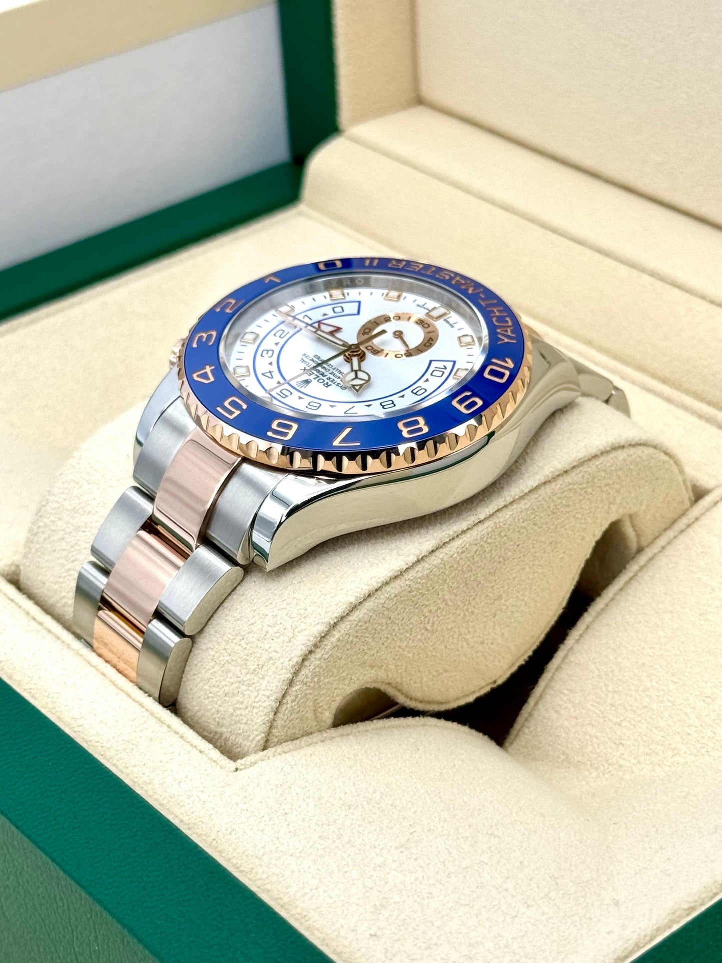 2018 Rolex Yacht-Master II 44mm 116681 Two-Tone White Dial - MyWatchLLC