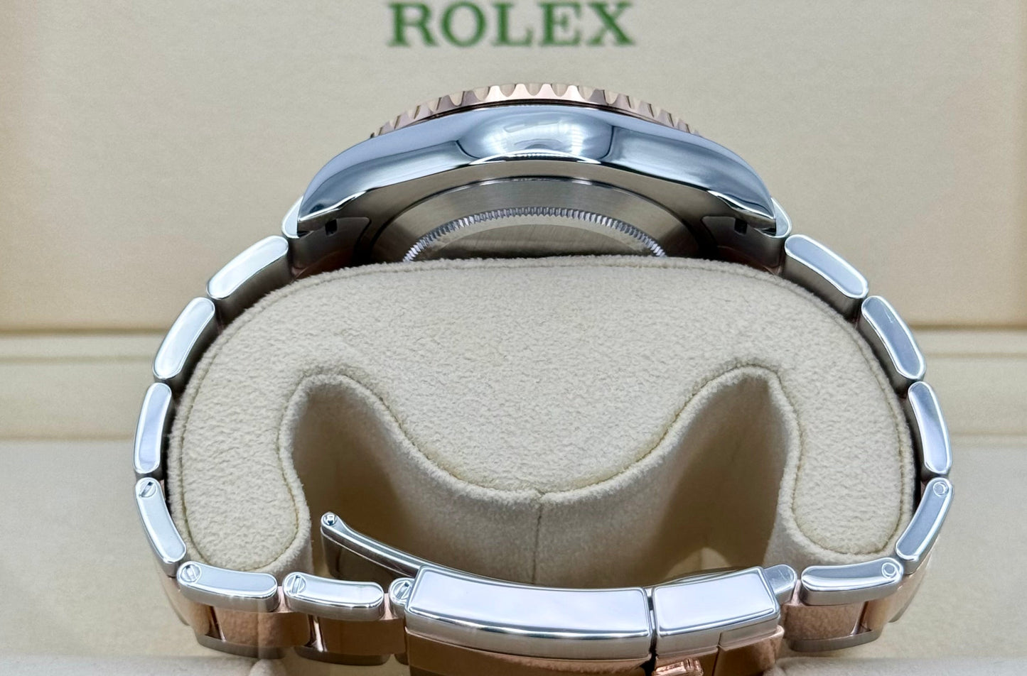 2018 Rolex Yacht-Master II 44mm 116681 Two-Tone White Dial - MyWatchLLC