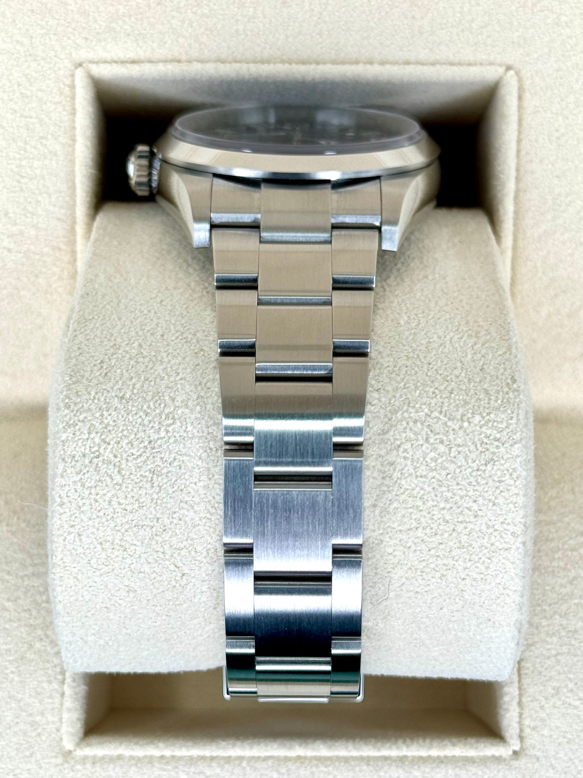 NEW 2024 Rolex Explorer 36mm Stainless Steel Black Dial 124270 - MyWatchLLC