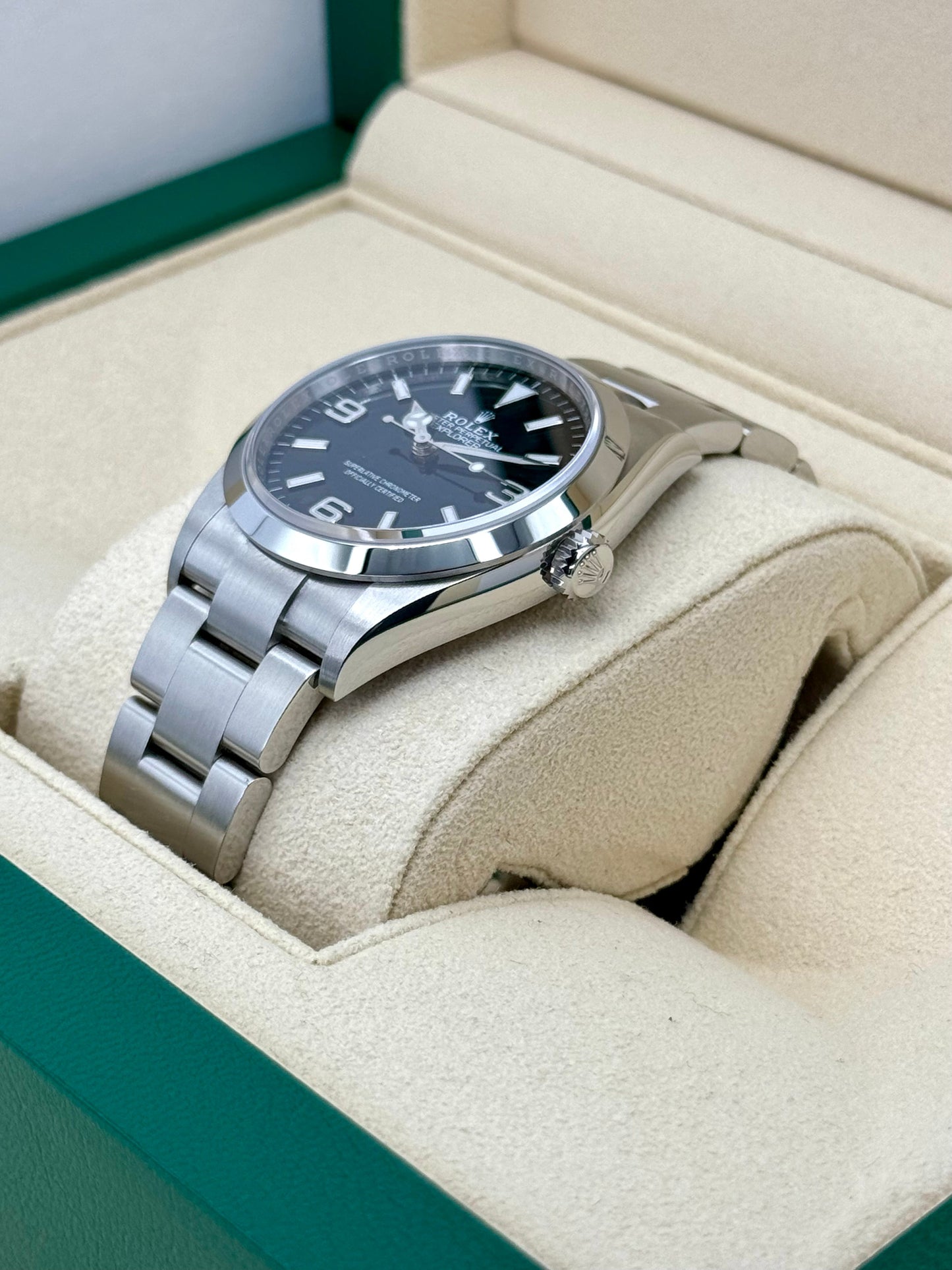 NEW 2024 Rolex Explorer 36mm Stainless Steel Black Dial 124270 - MyWatchLLC