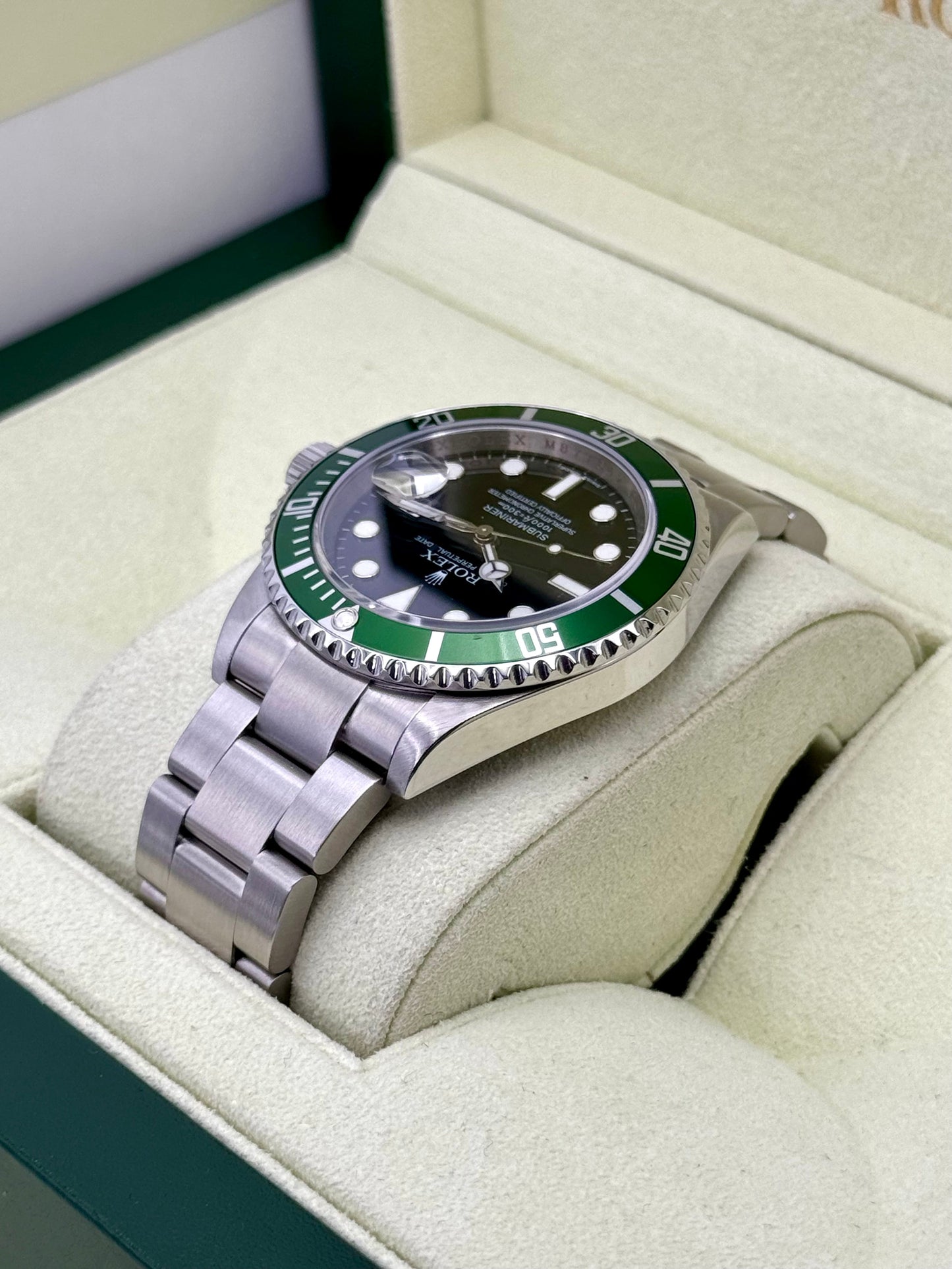 2009 Rolex Submariner "Kermit" 40mm 16610LV Stainless Steel Black Dial - MyWatchLLC