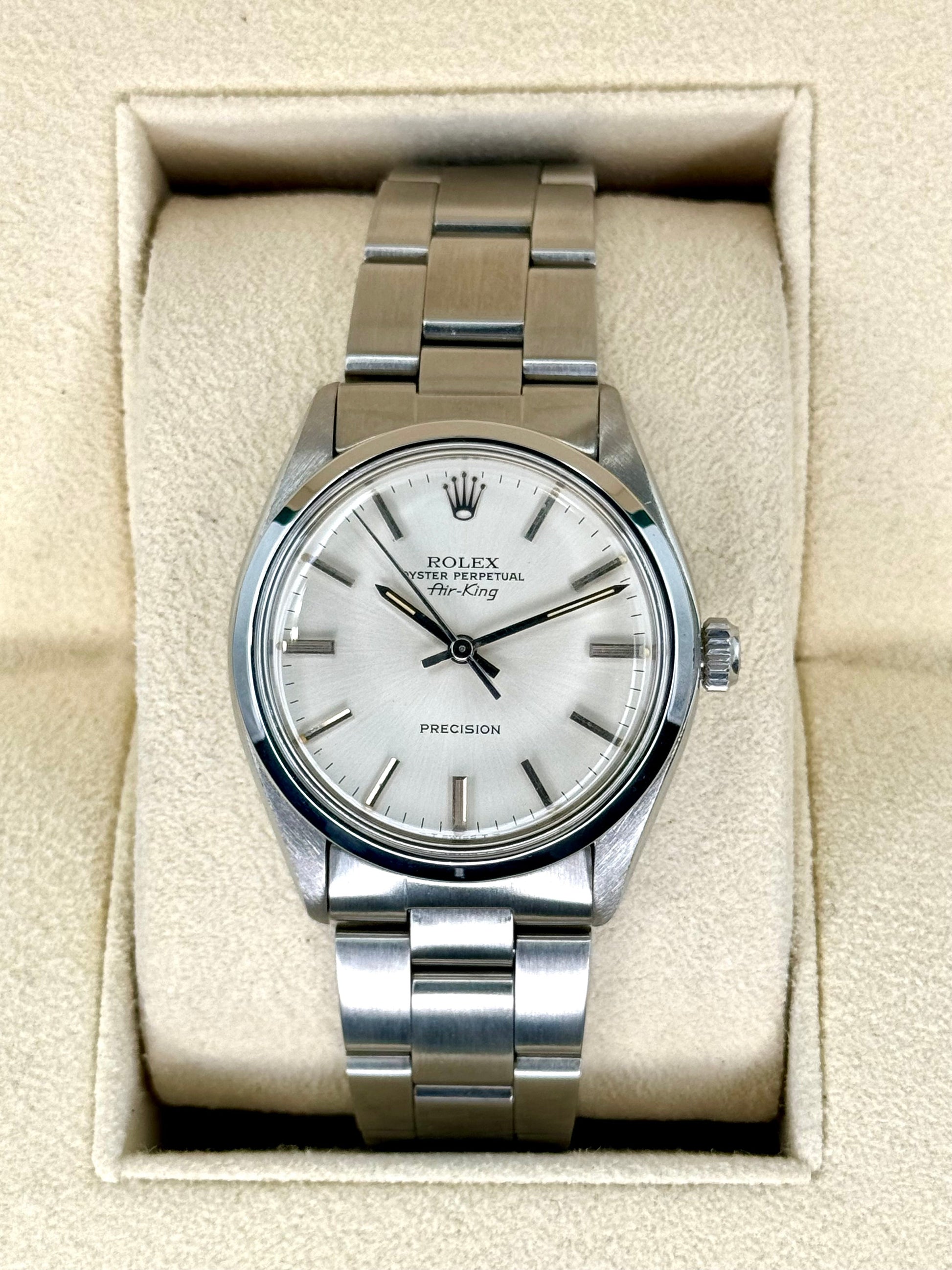 1978 Rolex Air-King 34mm 5500 Stainless Steel Oyster Silver Dial - MyWatchLLC