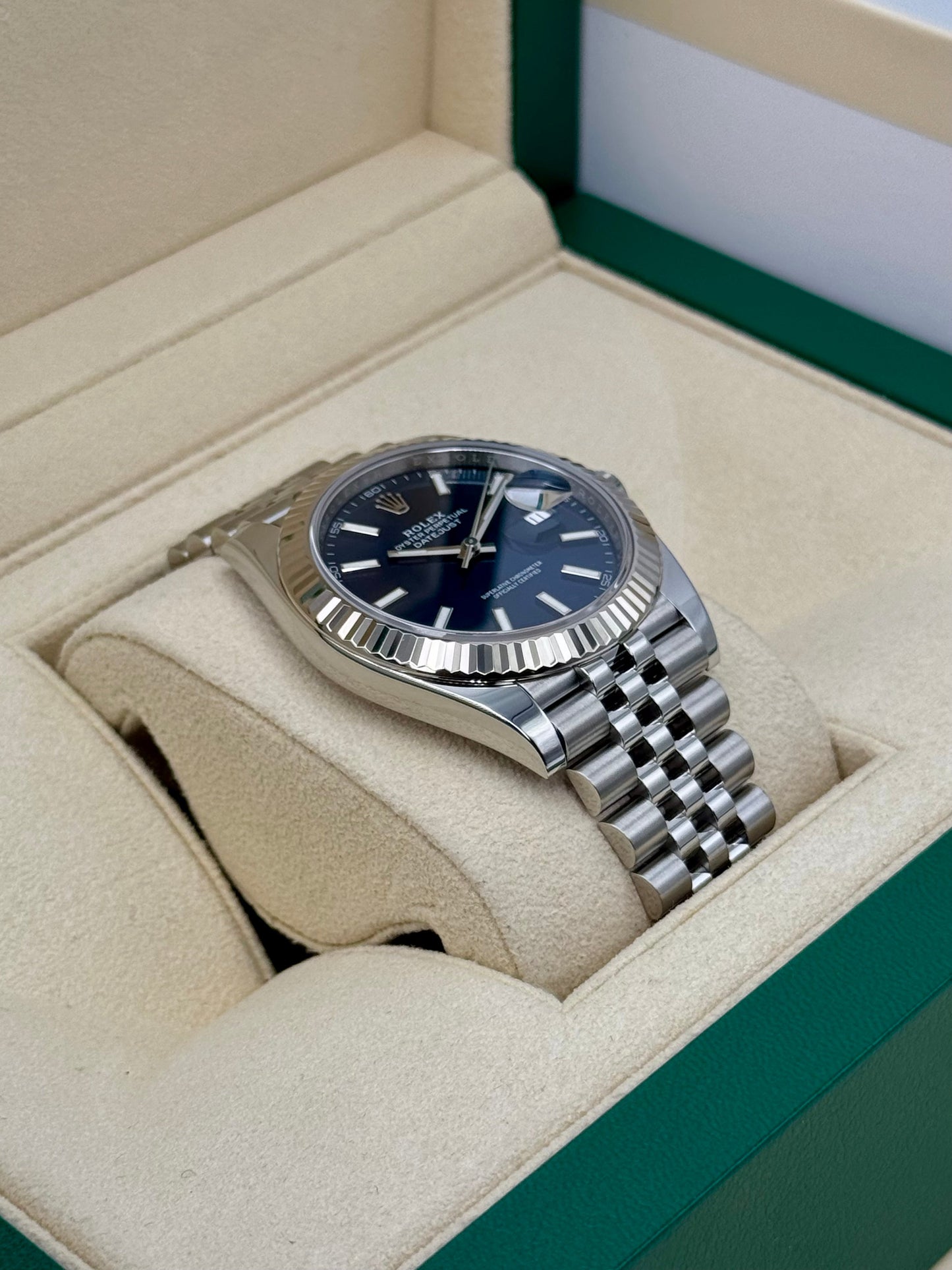 2022 Rolex Datejust 41mm 126334 Stainless Steel Jubilee Blue Dial - MyWatchLLC