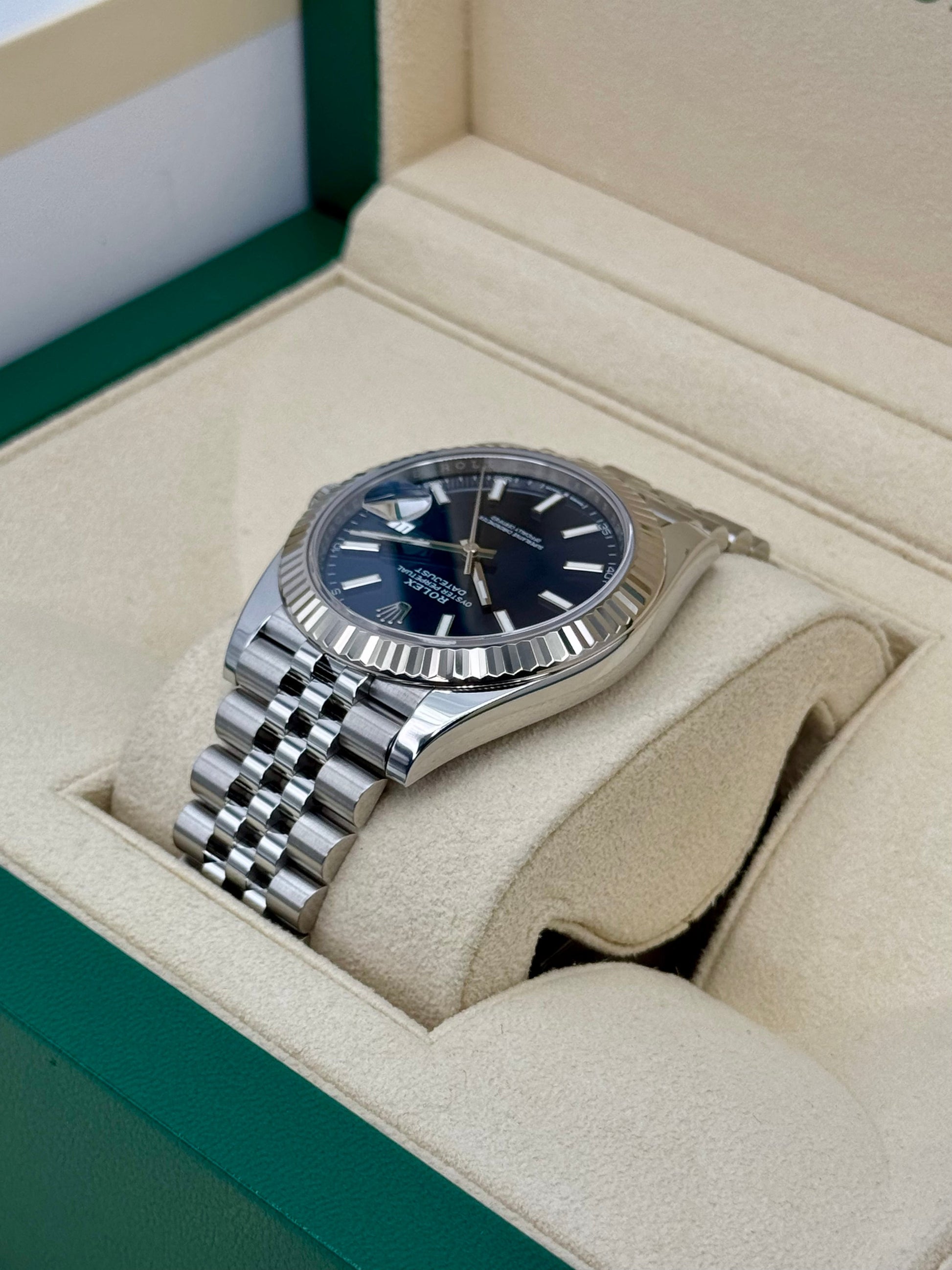 2022 Rolex Datejust 41mm 126334 Stainless Steel Jubilee Blue Dial - MyWatchLLC