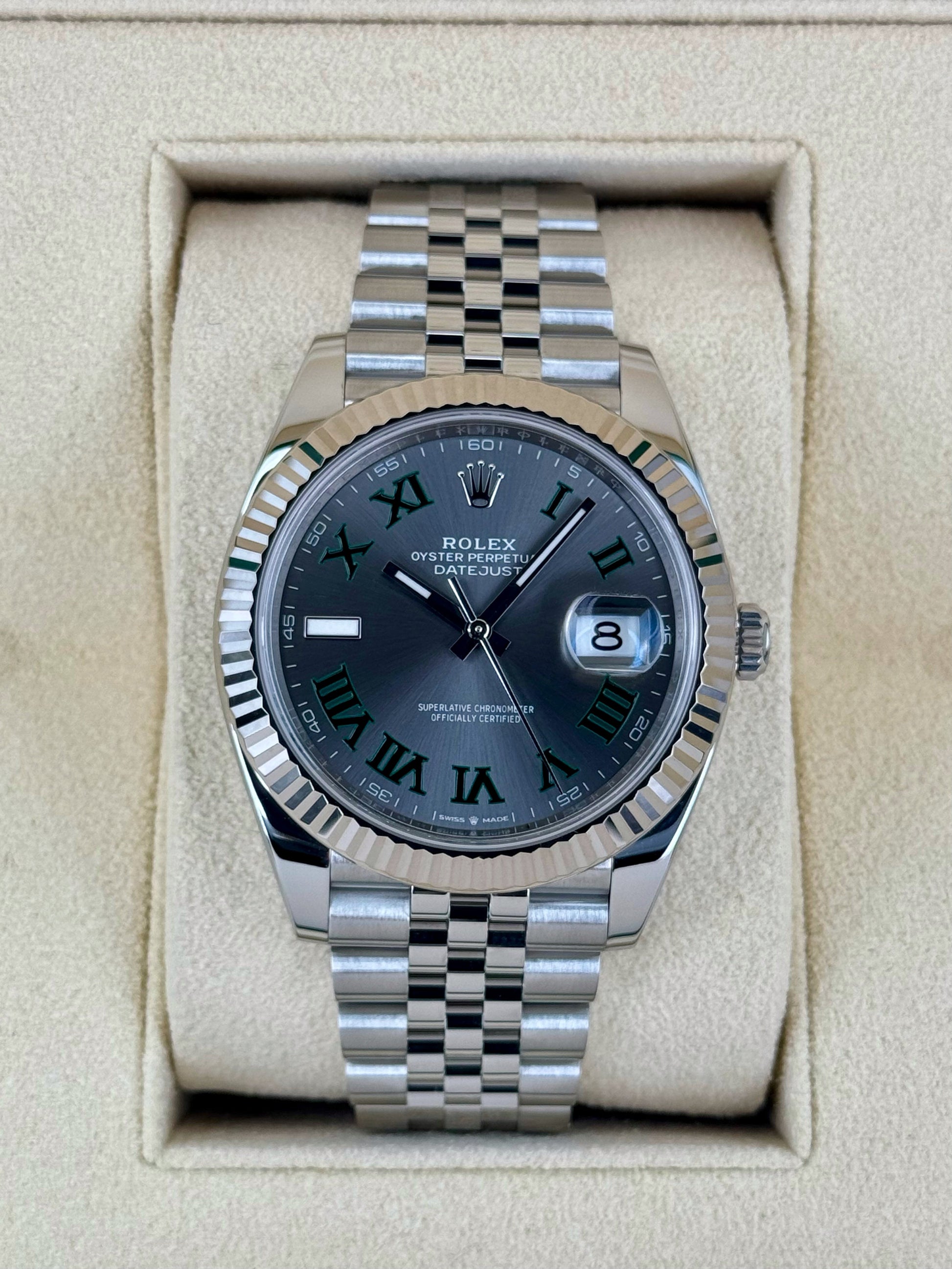 2024 Rolex Datejust 41mm 126334 Jubilee Wimbledon Dial - MyWatchLLC