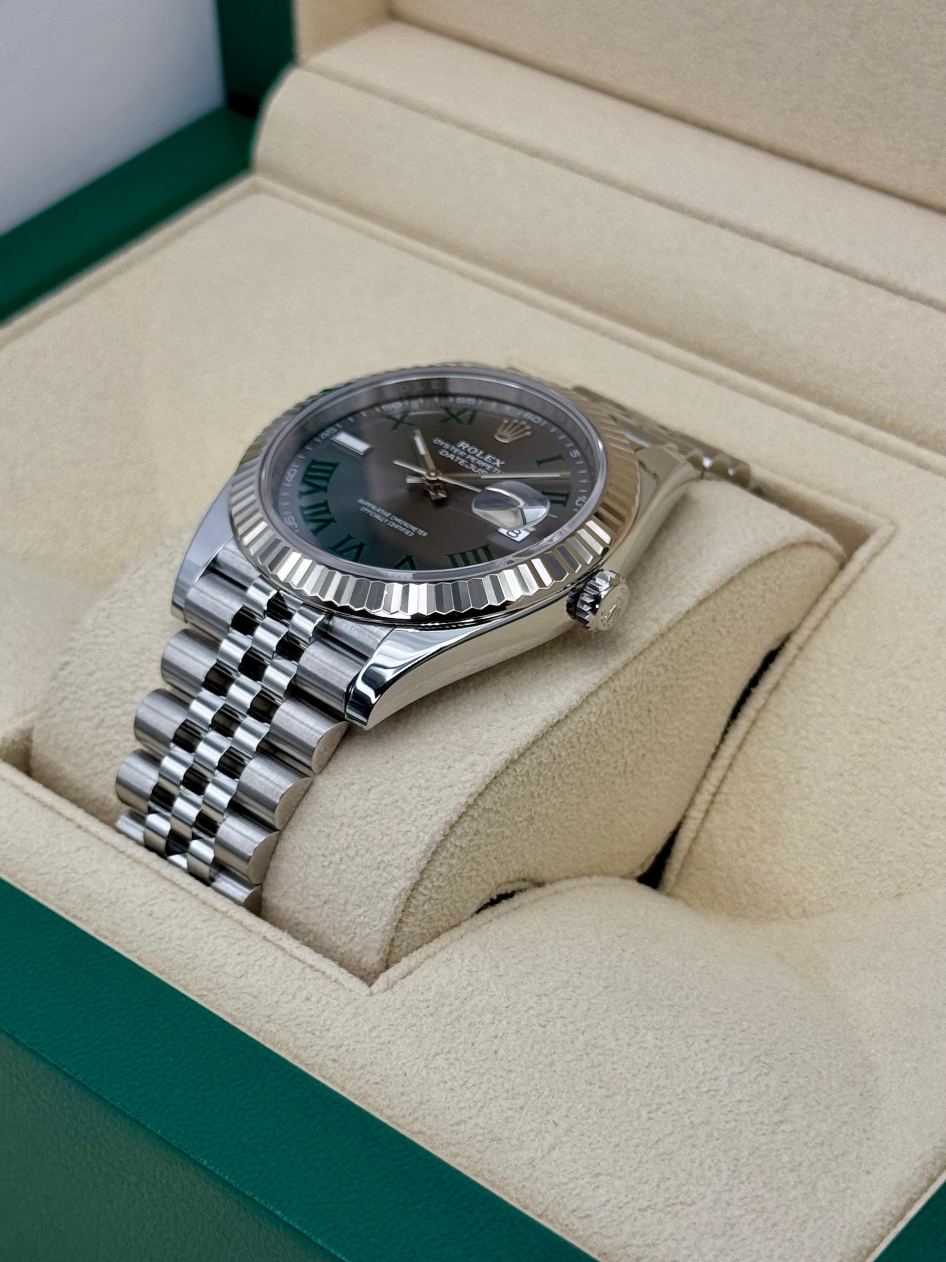 2024 Rolex Datejust 41mm 126334 Jubilee Wimbledon Dial - MyWatchLLC