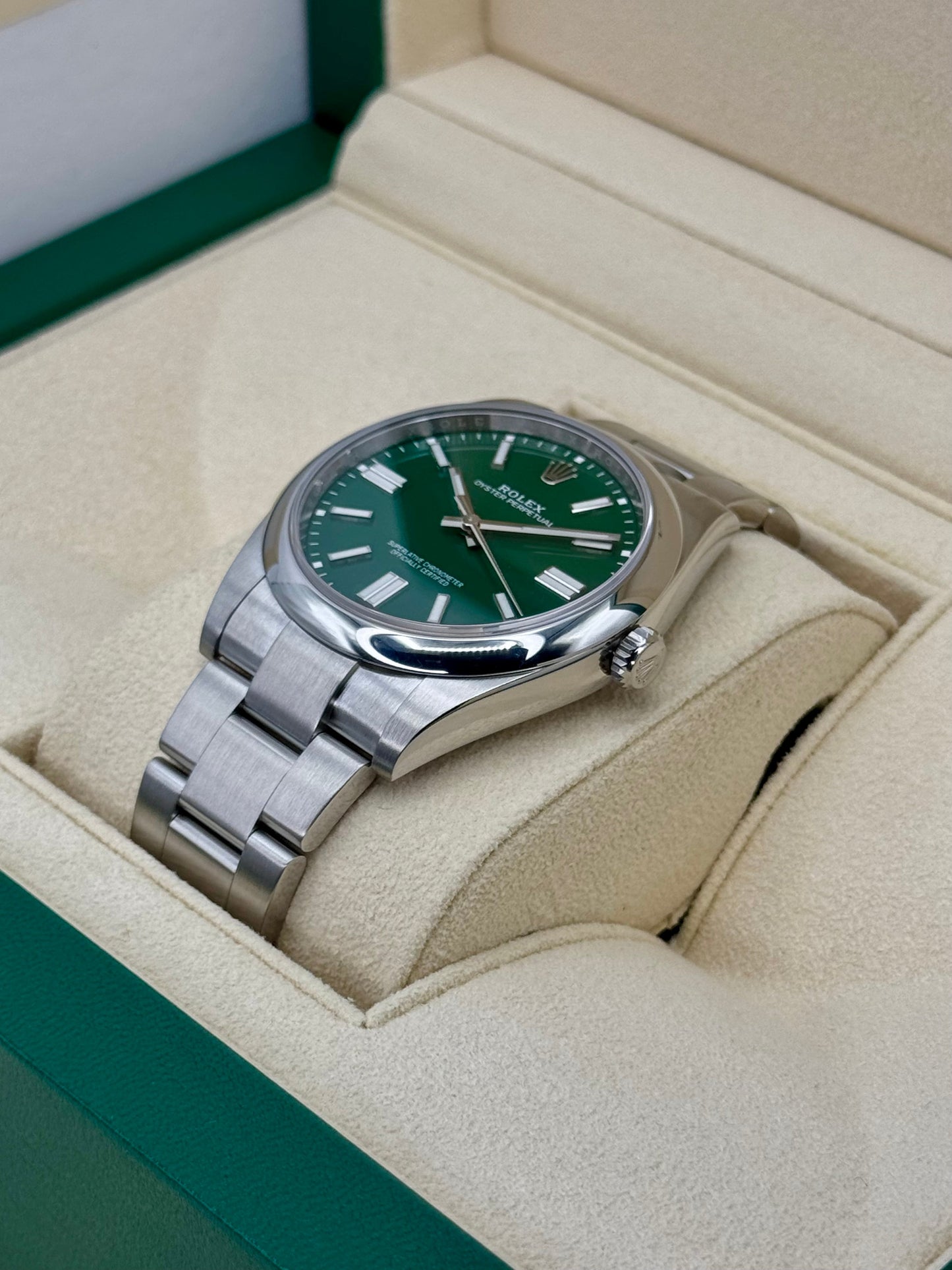 2023 Rolex Oyster Perpetual 41mm 124300 Green Dial - MyWatchLLC