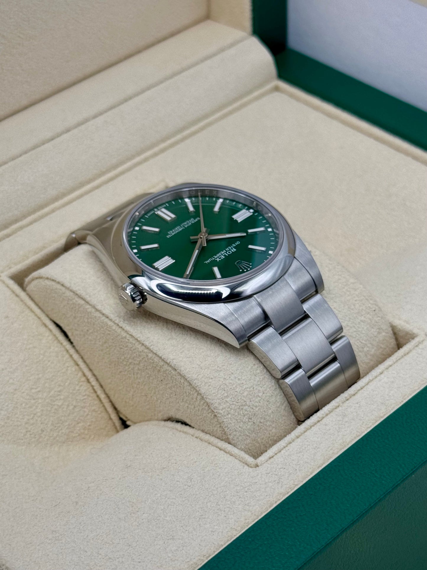 2023 Rolex Oyster Perpetual 41mm 124300 Green Dial - MyWatchLLC
