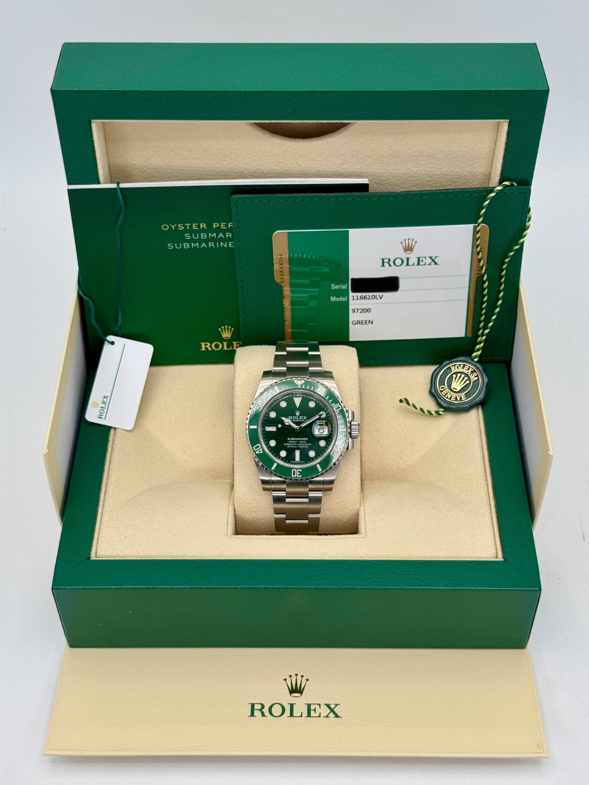 2017 Rolex Submariner "Hulk" 40mm 116610LV Green Dial - MyWatchLLC