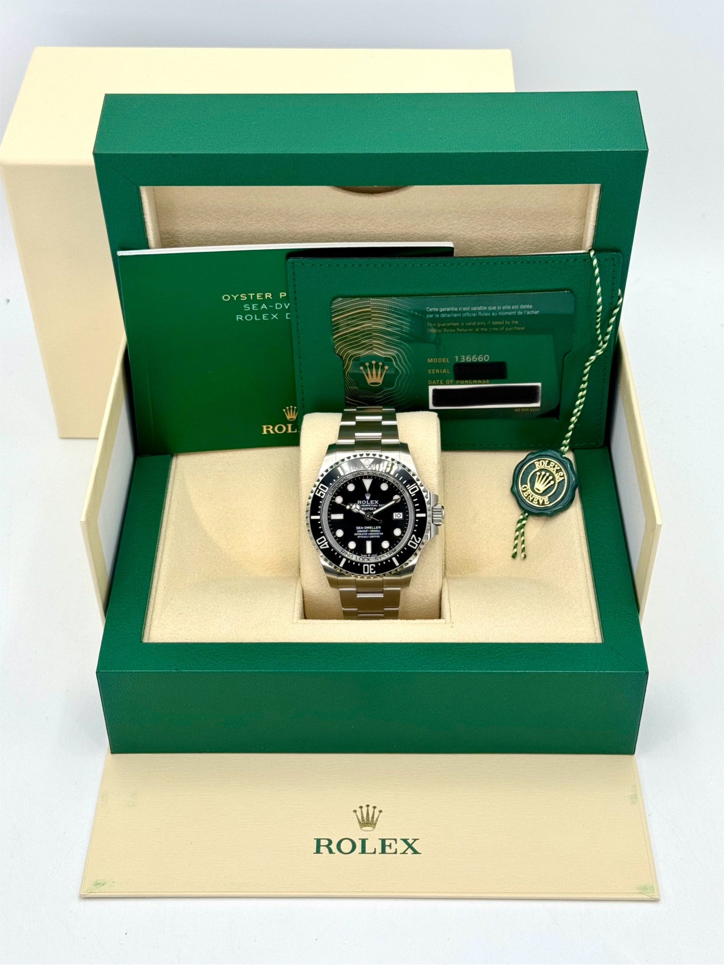 NEW 2024 Rolex Deepsea 44mm 136660 Stainless Steel Black Dial - MyWatchLLC