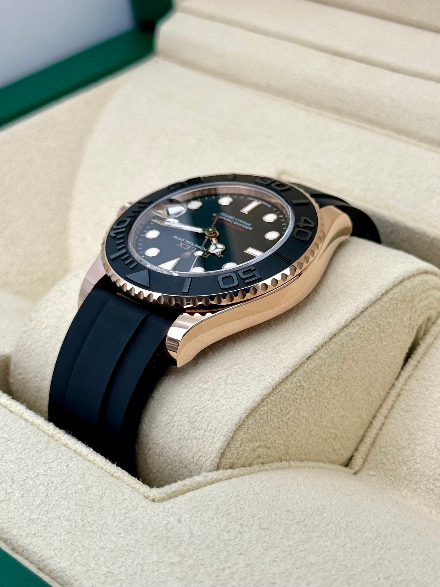 NEW 2023 Rolex Yacht-Master 37mm 268655 Rose Gold Black Dial - MyWatchLLC