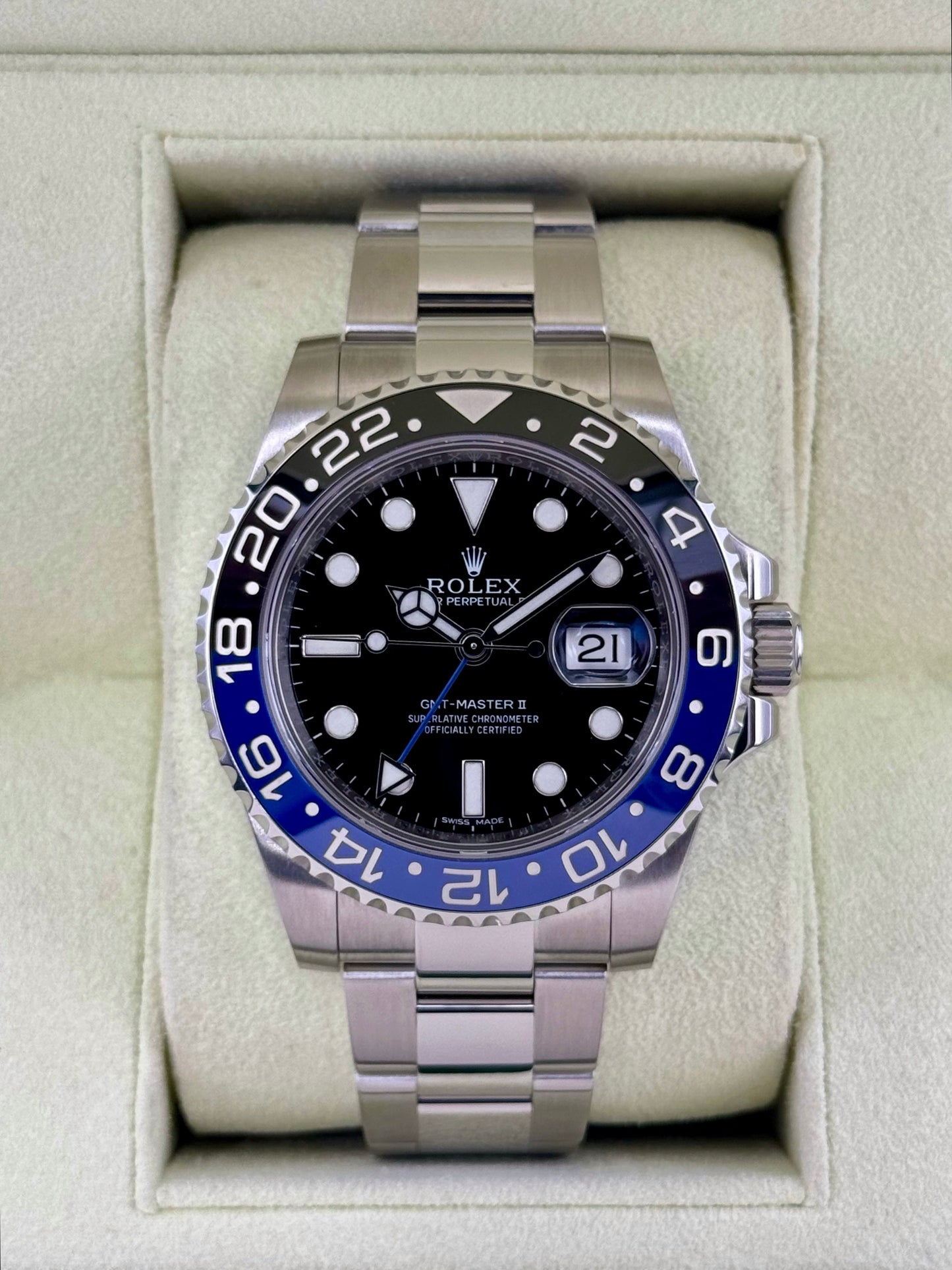2014 Rolex GMT-Master II “Batmanâ€?40mm 116710BLNR Oyster - MyWatchLLC