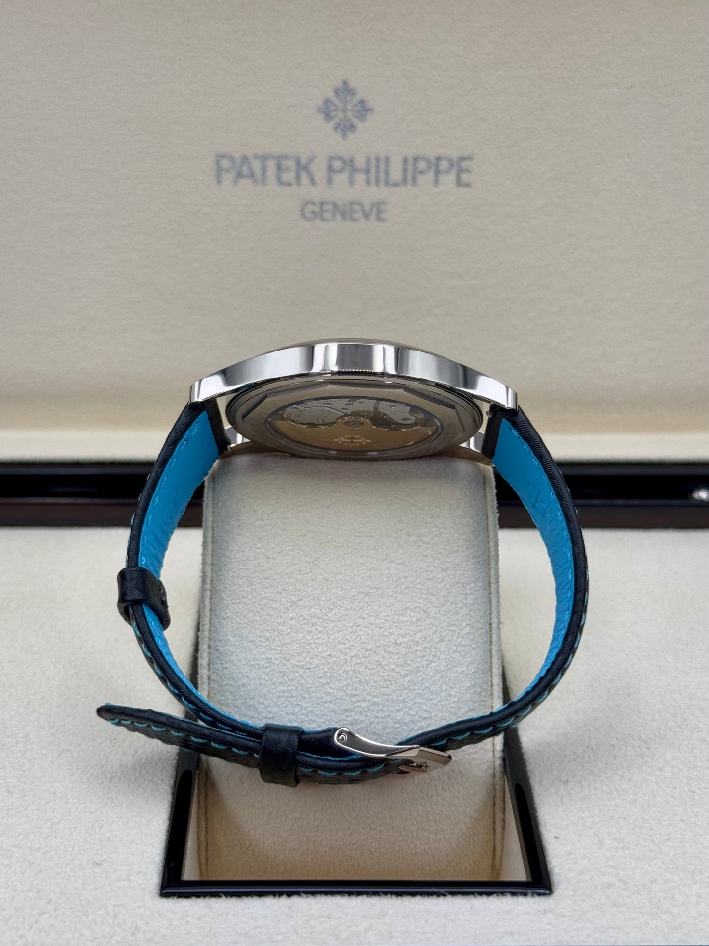 NEW 2023 Patek Philippe 6007G Calatrava White Gold Black Dial - MyWatchLLC